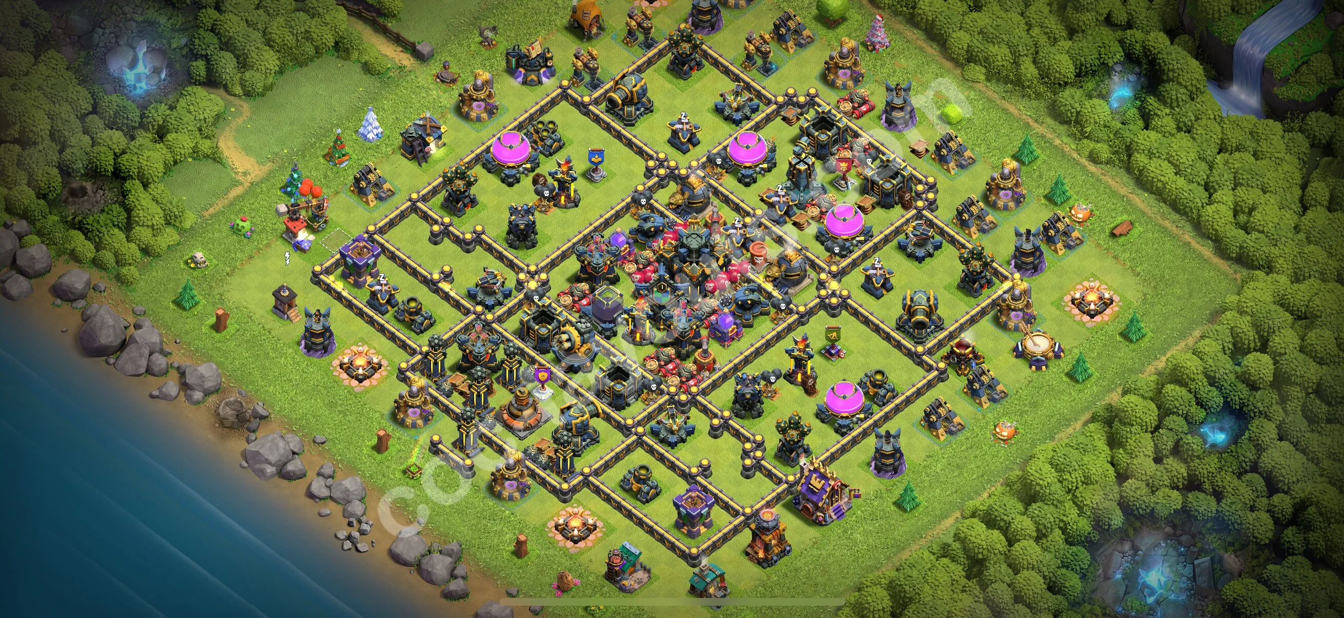 Farming Base TH17 with Link, Anti Everything, Hybrid - plan / layout / design - Clash of Clans 2026 - (#28) — Фарм TH17