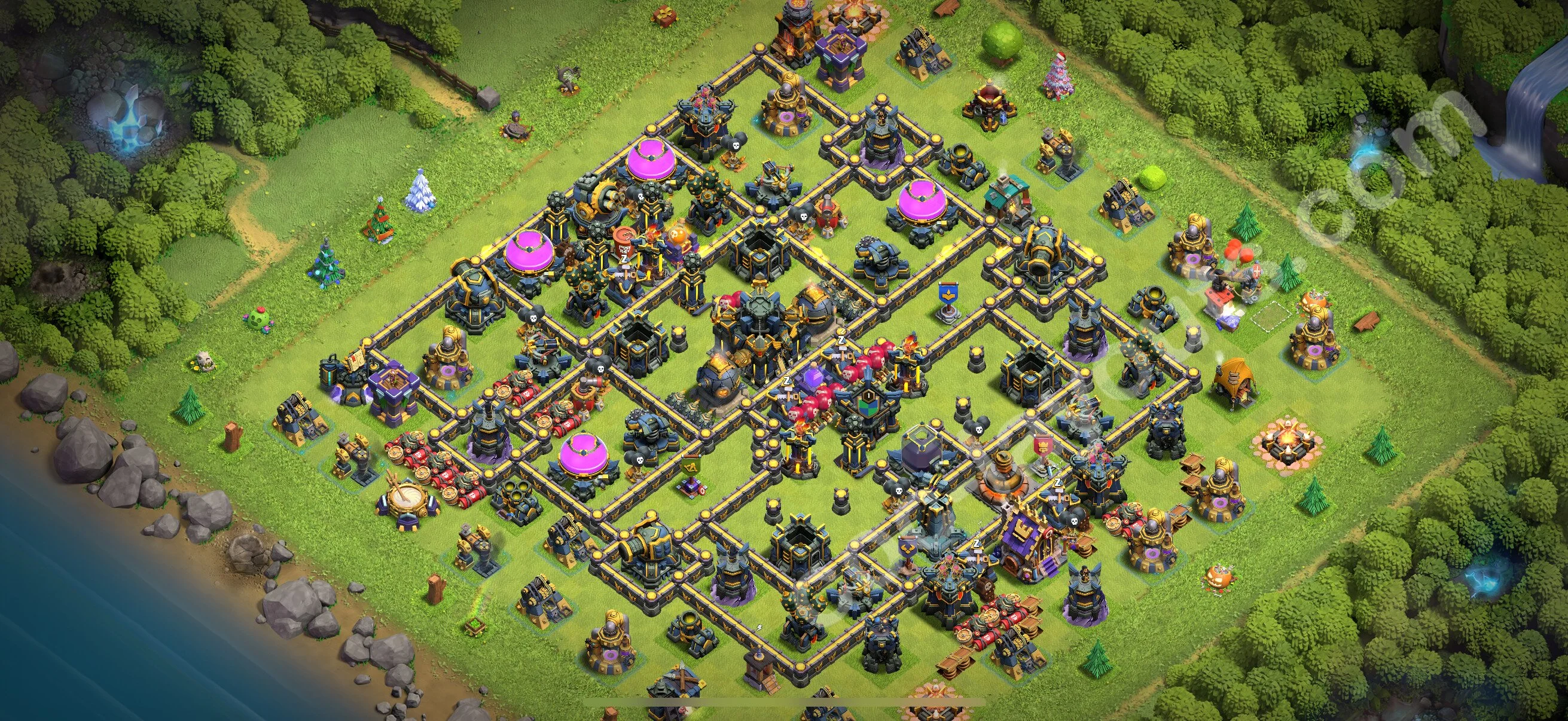 Farming Base TH17 with Link, Hybrid - plan / layout / design - Clash of Clans 2026 - (#29) — Farma TH17