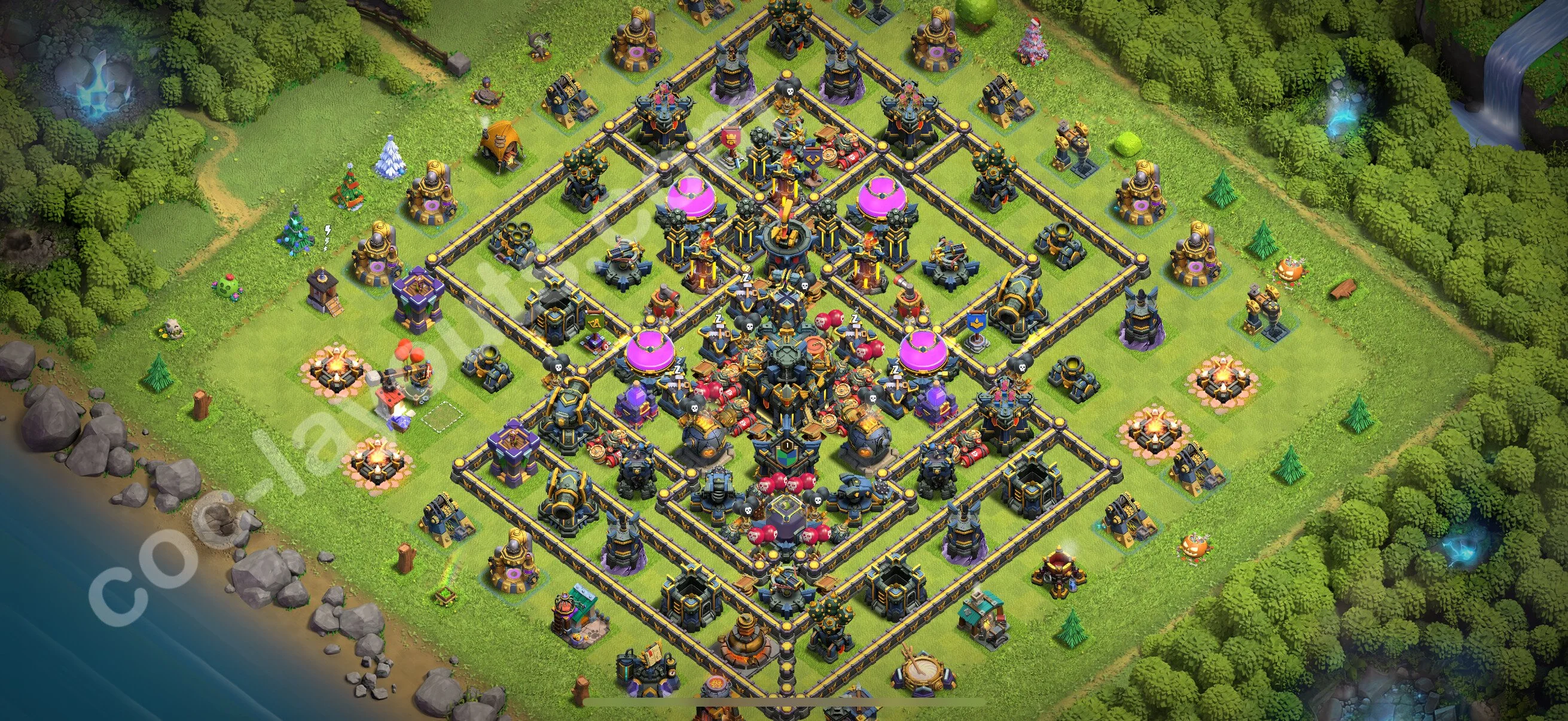 Farming Base TH17 with Link, Anti 3 Stars - plan / layout / design - Clash of Clans 2026 - (#30) — Фарм TH17