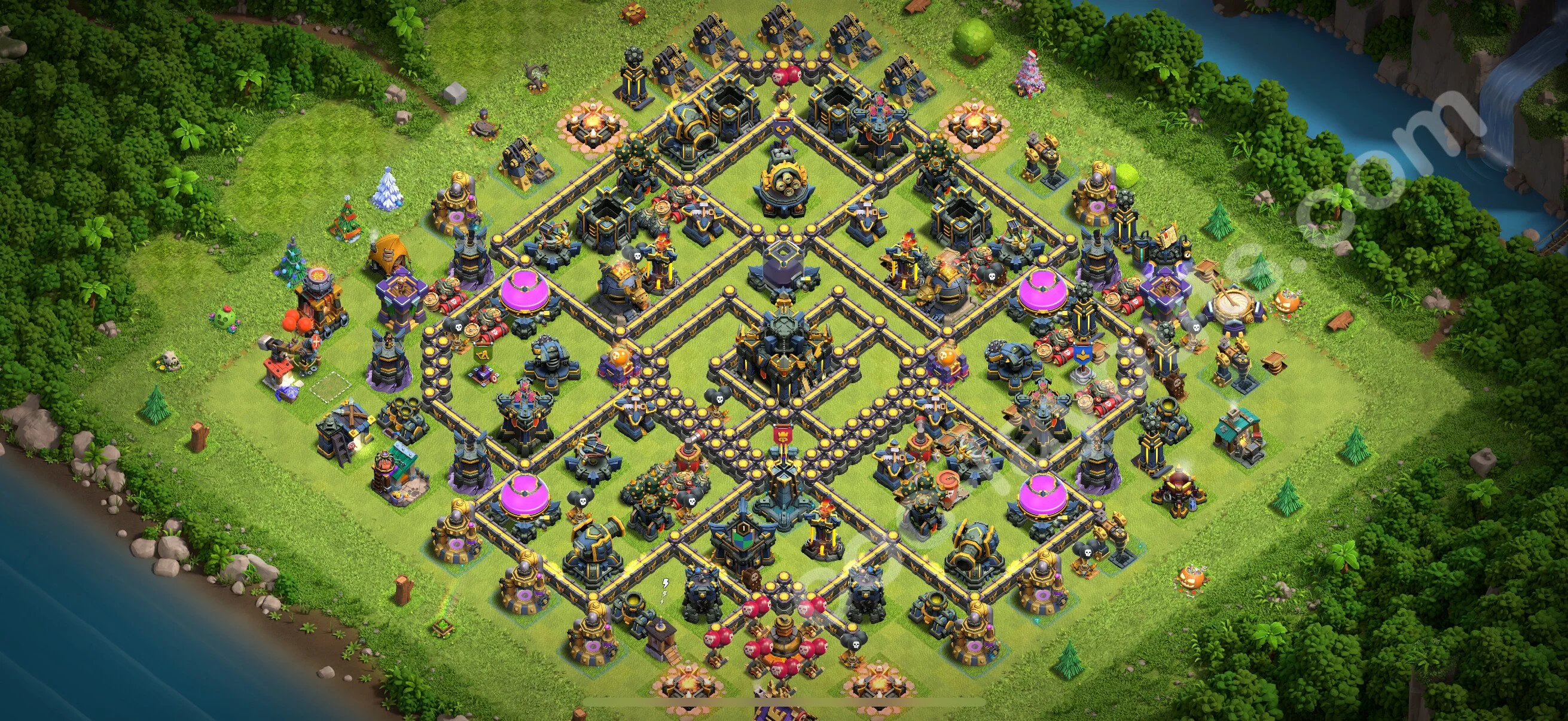 Farming Base TH17 with Link, Anti 3 Stars, Hybrid - plan / layout / design - Clash of Clans 2026 - (#33) — Farm TH17