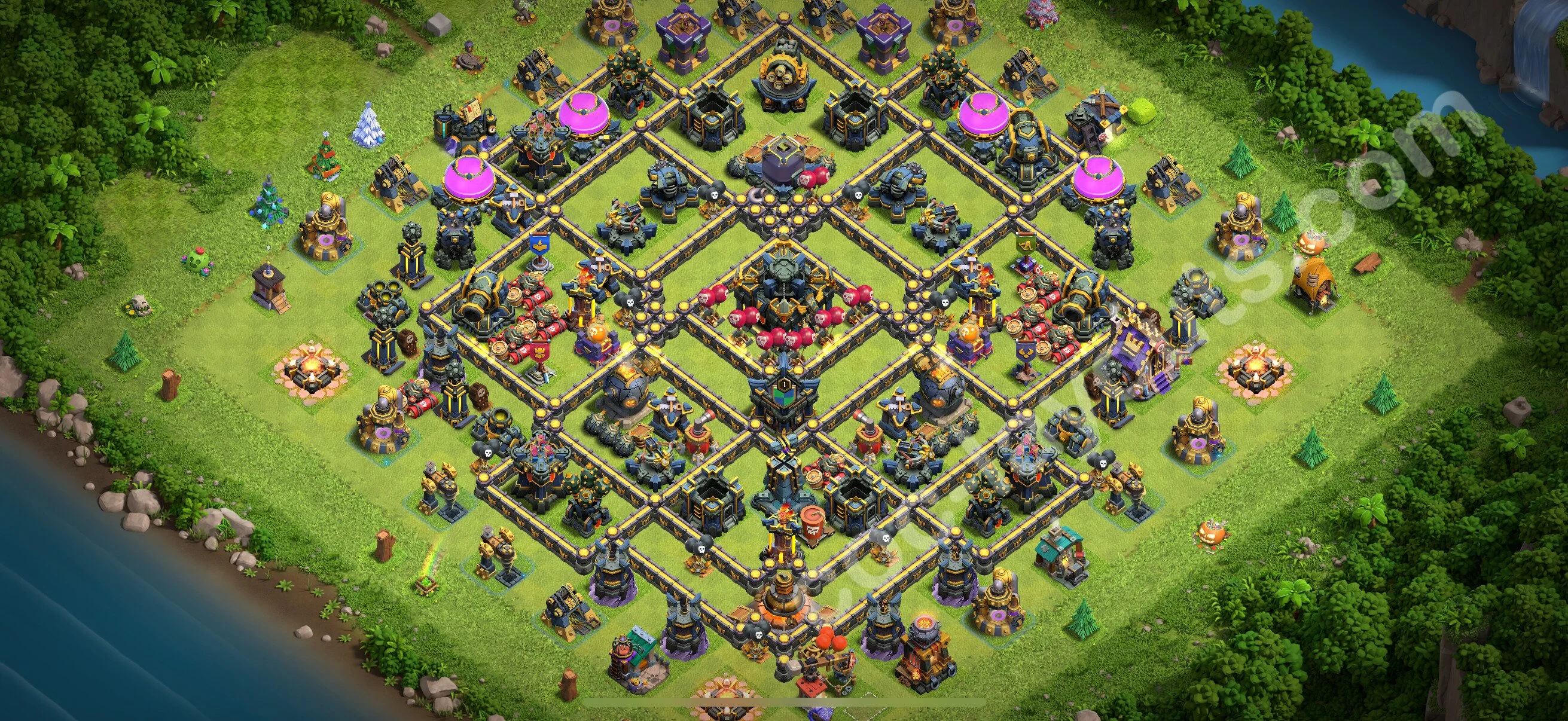 Farming Base TH17 with Link, Anti 3 Stars - plan / layout / design - Clash of Clans 2026 - (#34) — Farma TH17