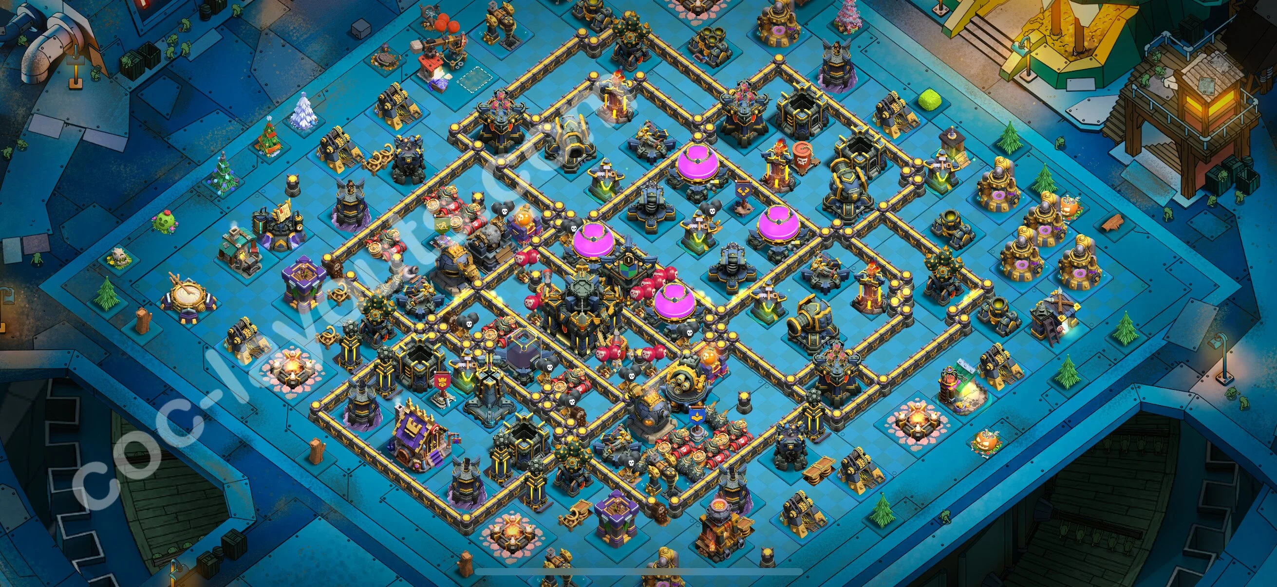Farming Base TH17 with Link, Anti 3 Stars, Hybrid - plan / layout / design - Clash of Clans 2026 - (#39) — Farma TH17
