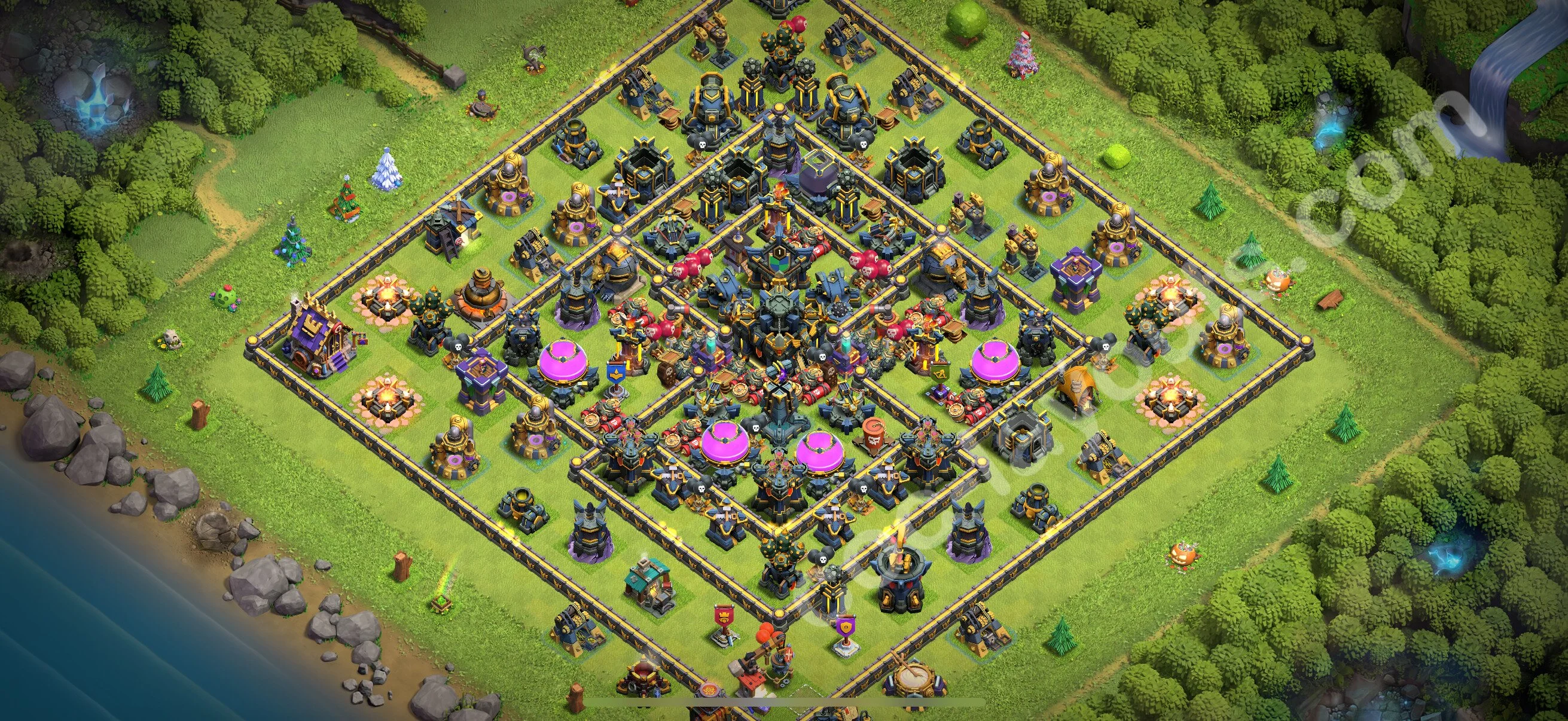 Farming Base TH17 with Link, Anti 3 Stars, Hybrid - plan / layout / design - Clash of Clans 2026 - (#4)
