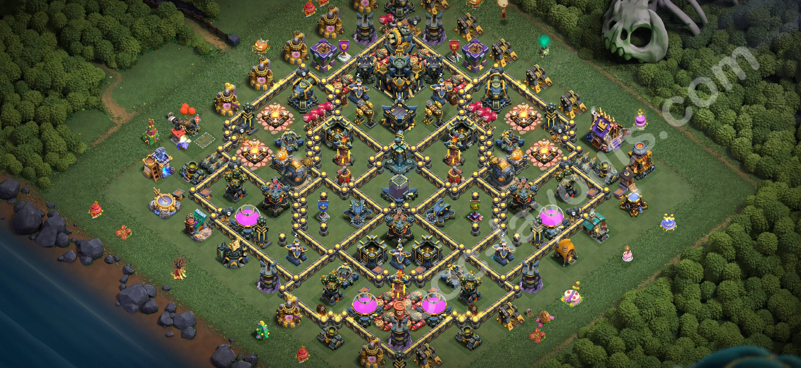 Farming Base TH17 with Link, Anti Everything - plan / layout / design - Clash of Clans 2026 - (#40) — Farm TH17