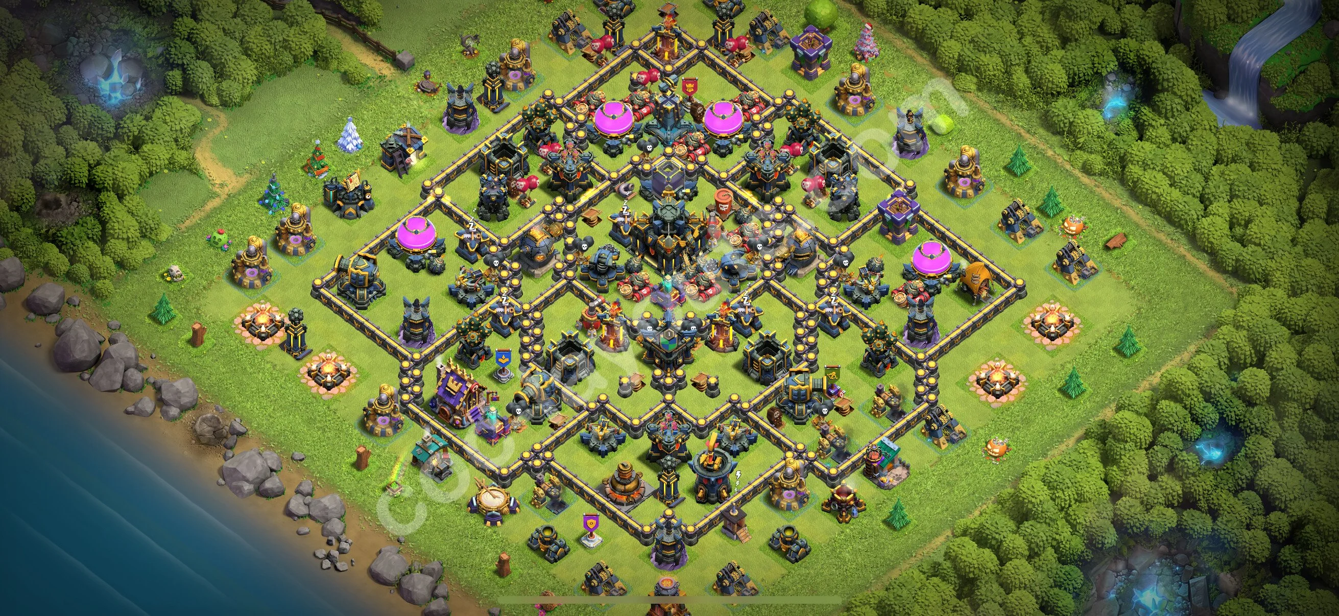 Farming Base TH17 with Link, Anti 3 Stars, Hybrid - plan / layout / design - Clash of Clans 2026 - (#5)