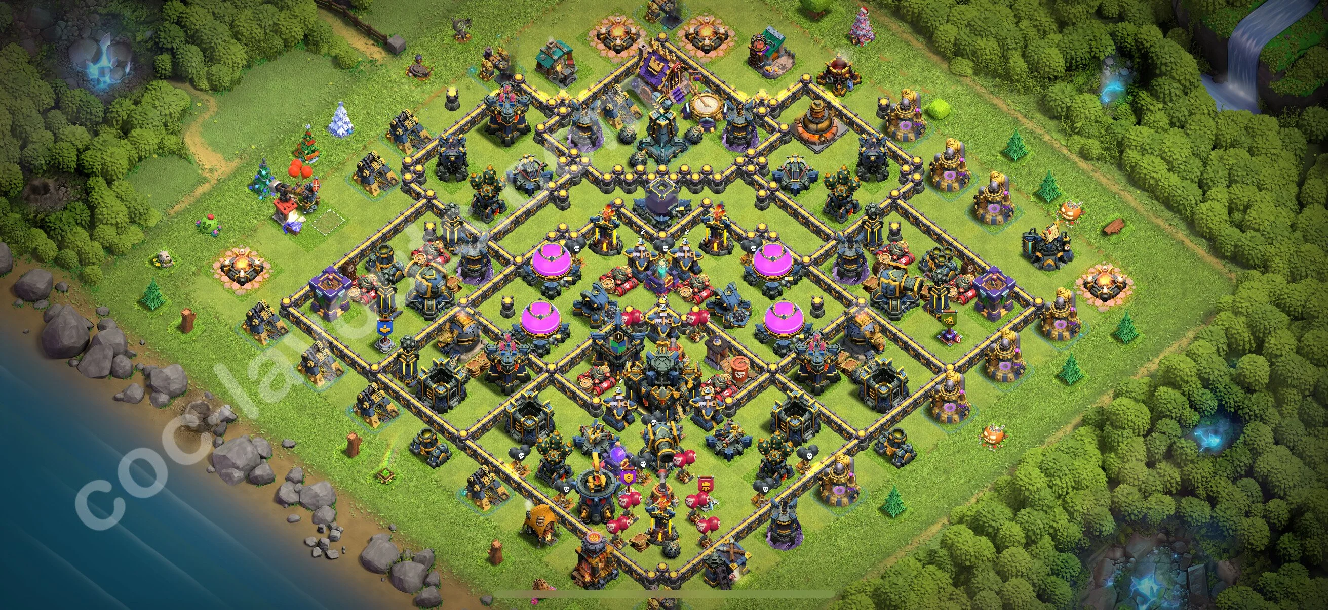 Farming Base TH17 with Link, Anti 3 Stars - plan / layout / design - Clash of Clans 2026 - (#6)