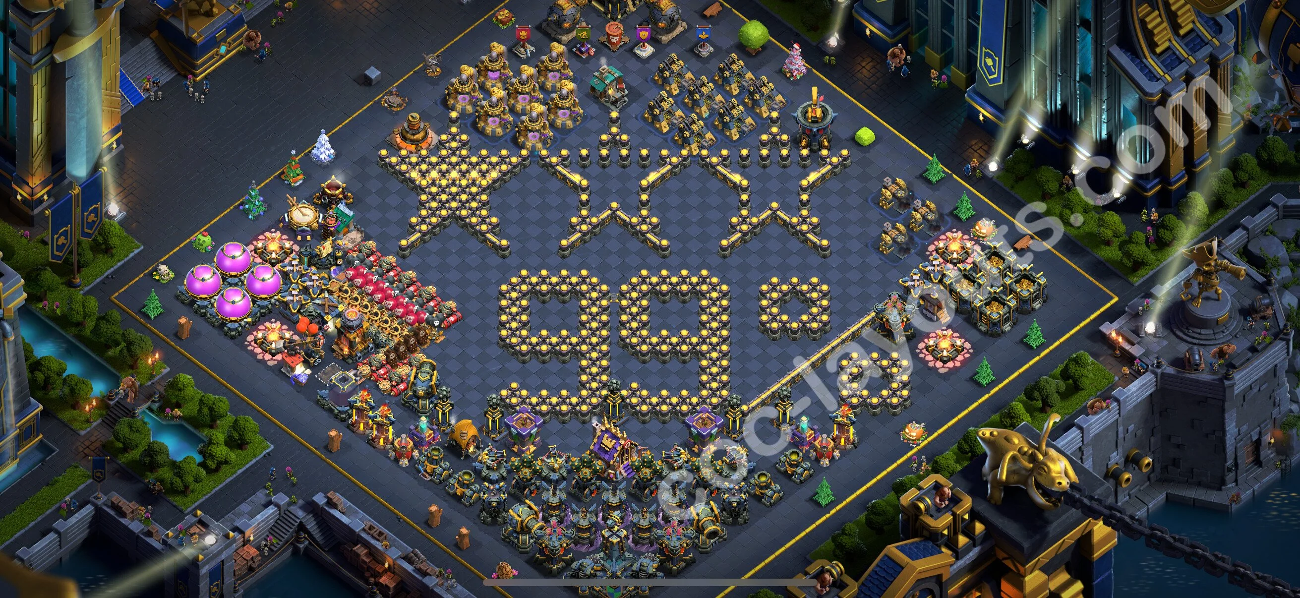 Top Troll Funny Base TH17 with Link - Funny Art Plan 2026 - Clash of Clans - (#1)