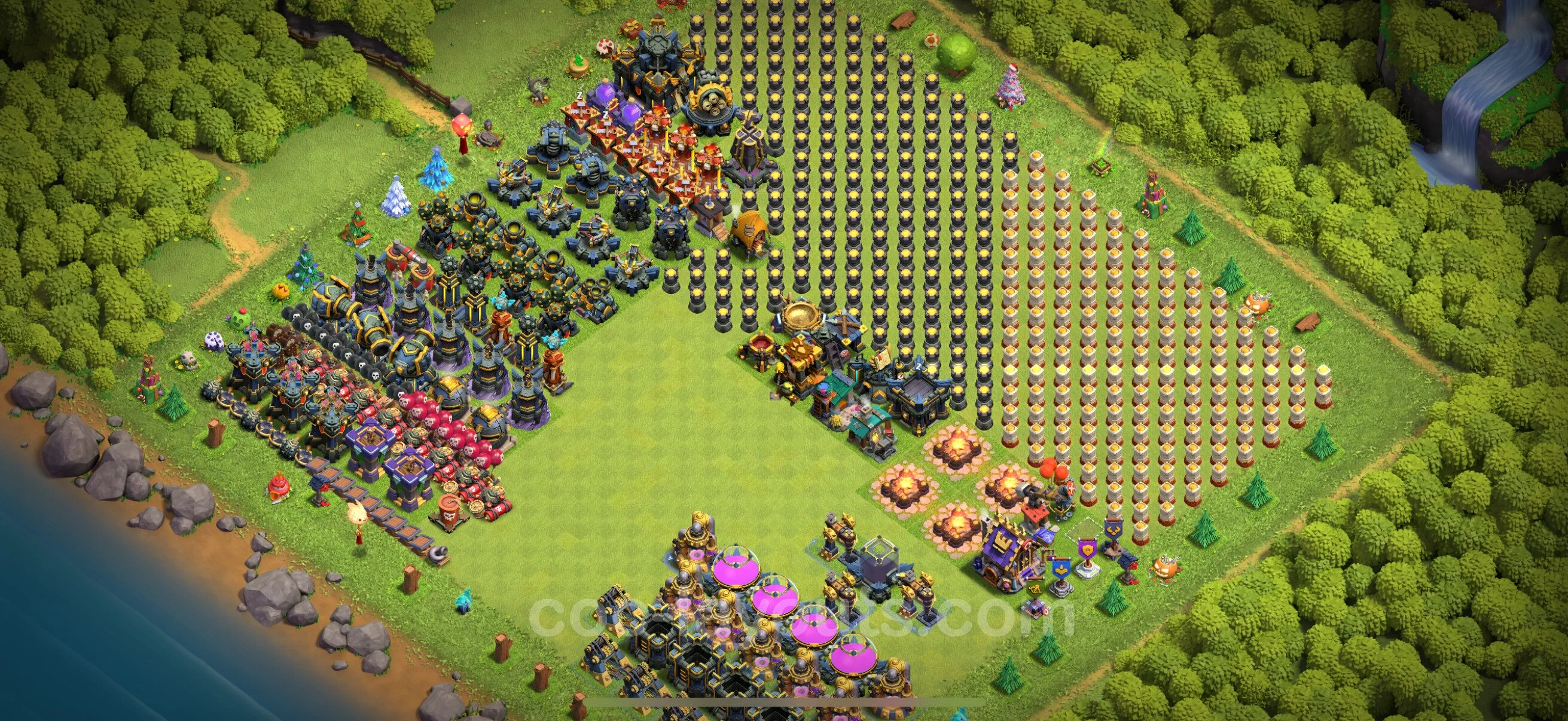 Top Troll Funny Base TH17 with Link - Funny Art Plan - Clash of Clans - (#13) — Zabawa TH17