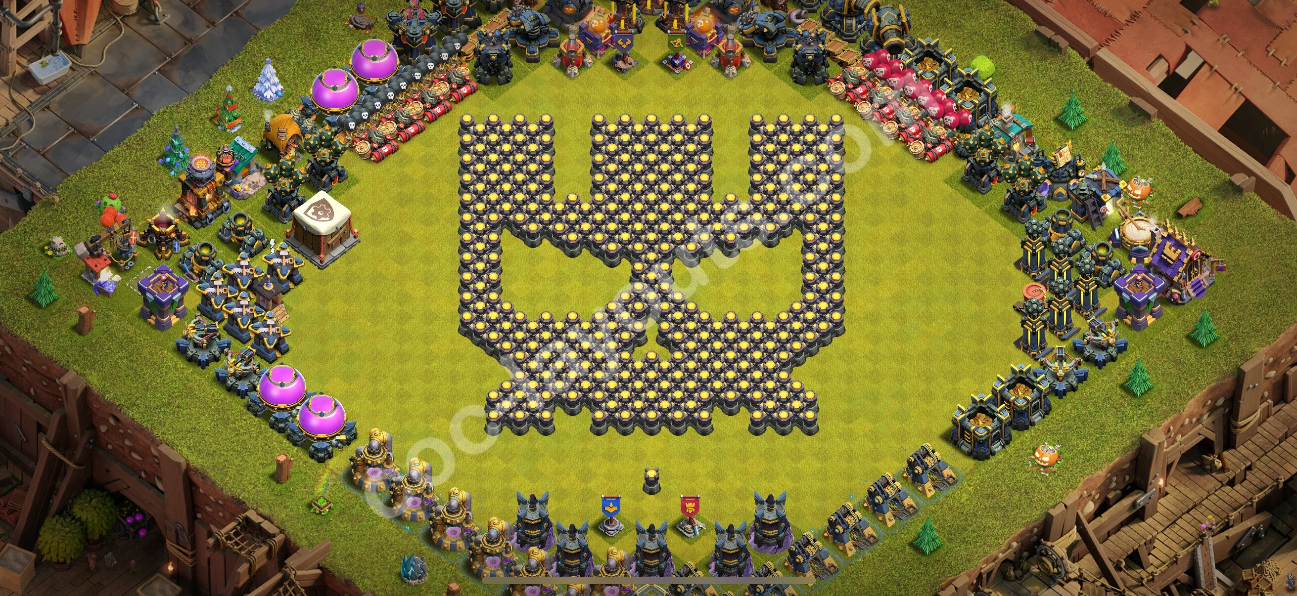 Top Troll Funny Base TH17 with Link - Funny Art Plan 2026 - Clash of Clans - (#17) — Zabawa TH17