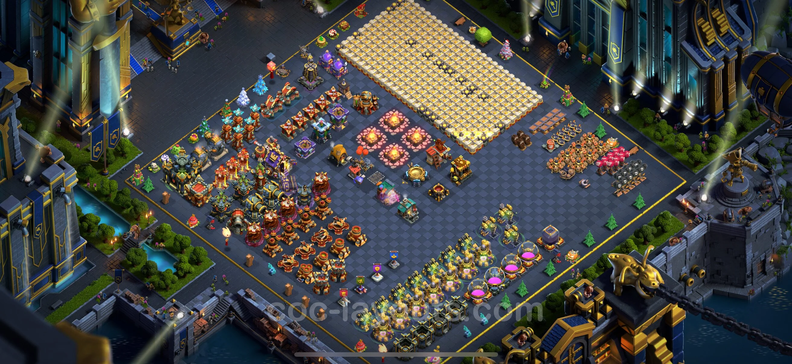 Top Troll Funny Base TH17 with Link - Funny Art Plan - Clash of Clans - (#2)