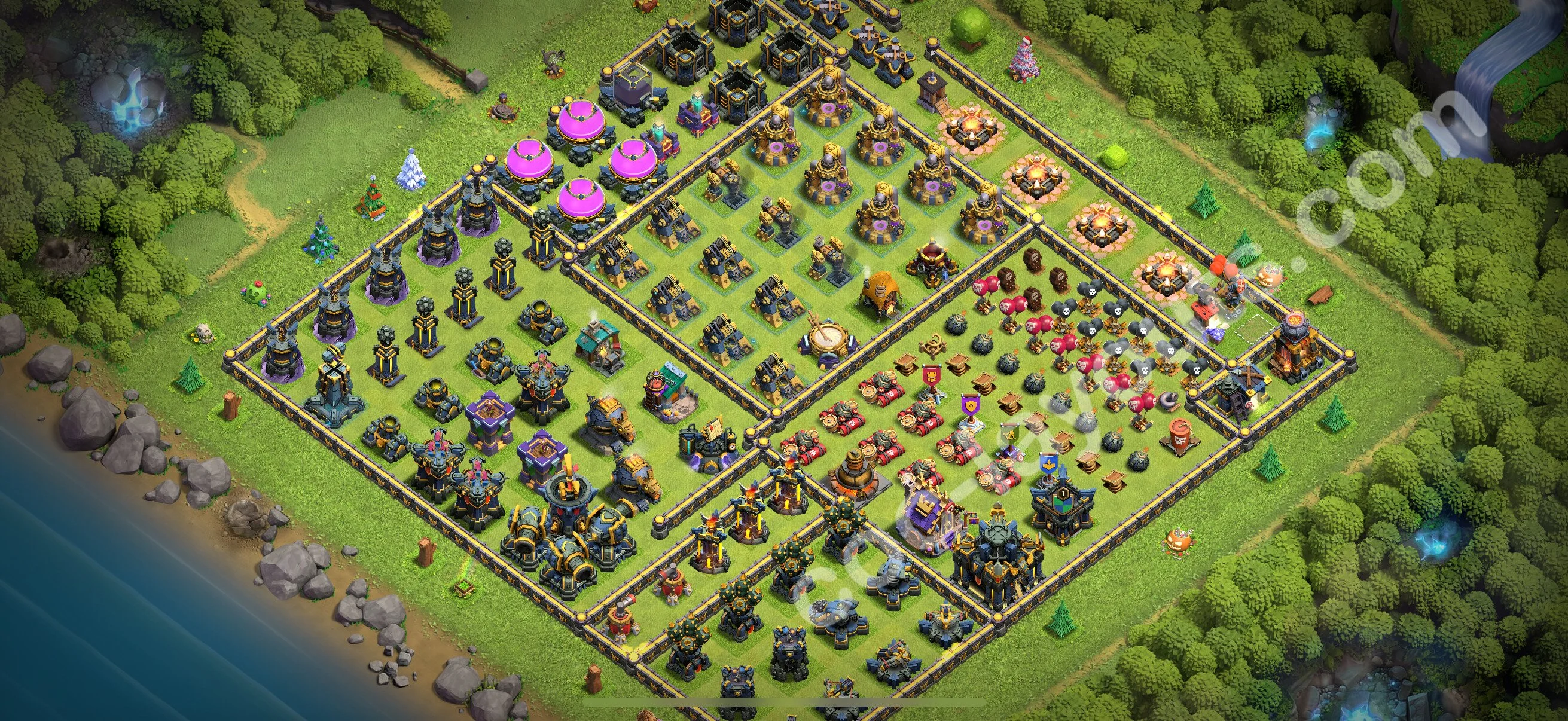 Top Troll Funny Base TH17 with Link - Funny Art Plan 2026 - Clash of Clans - (#22) — Spaß TH17