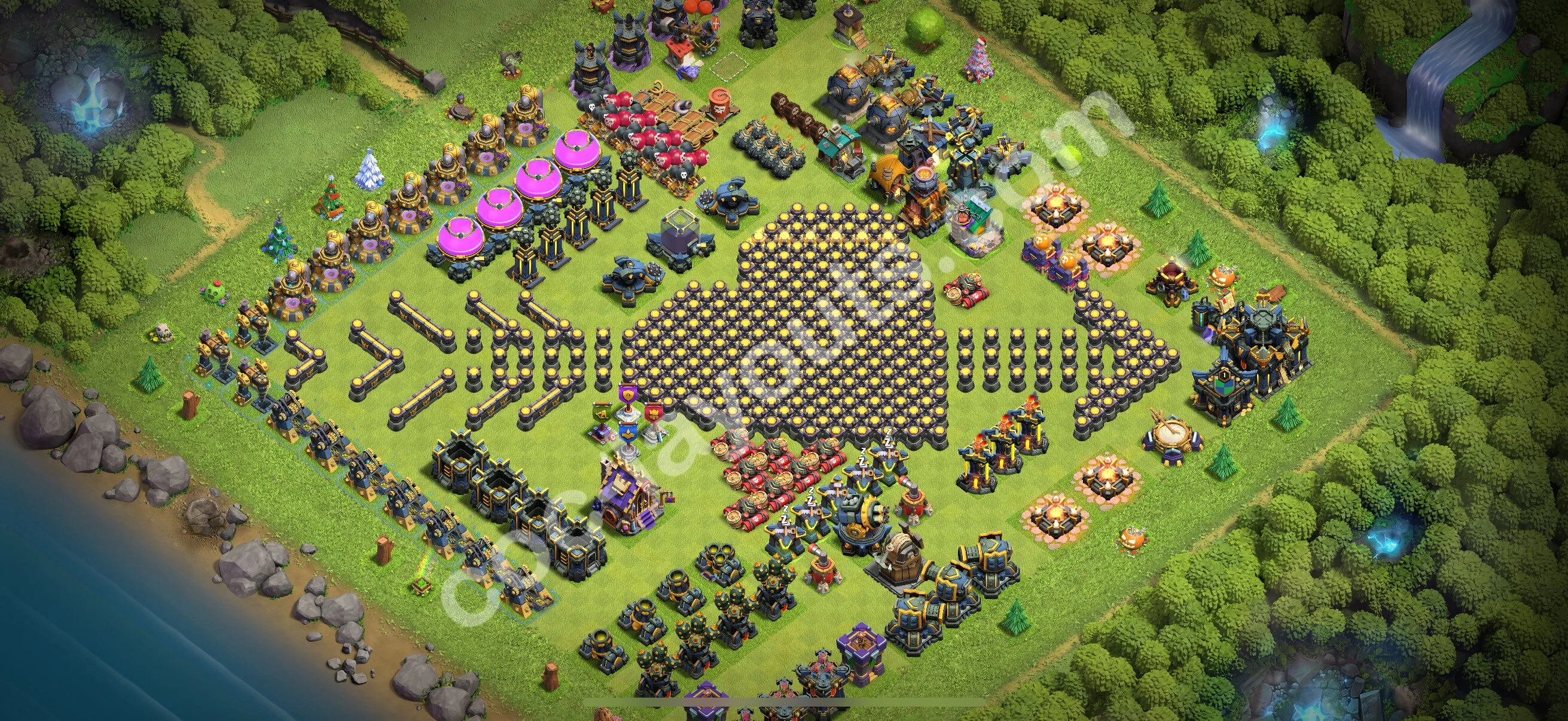Top Troll Funny Base TH17 with Link - Funny Art Plan 2026 - Clash of Clans - (#27) — Fun TH17
