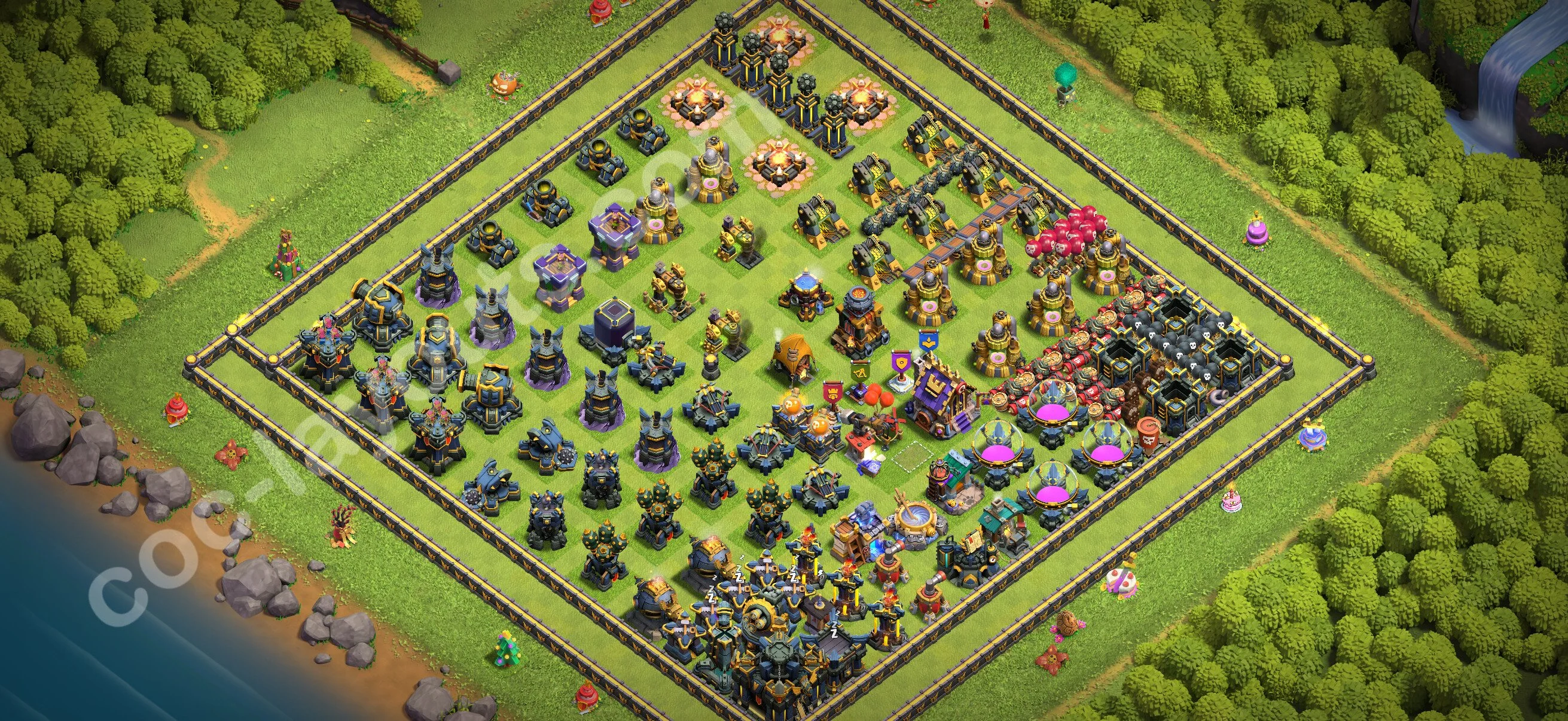 Top Troll Funny Base TH17 with Link - Funny Art Plan 2026 - Clash of Clans - (#28) — Fun TH17