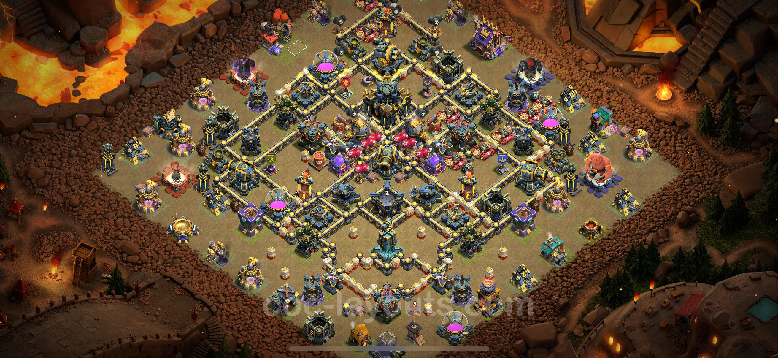 Top War Base TH17 with Link - Anti 3 Stars CWL Plan - Clash of Clans - (#103) — Wojna BH17