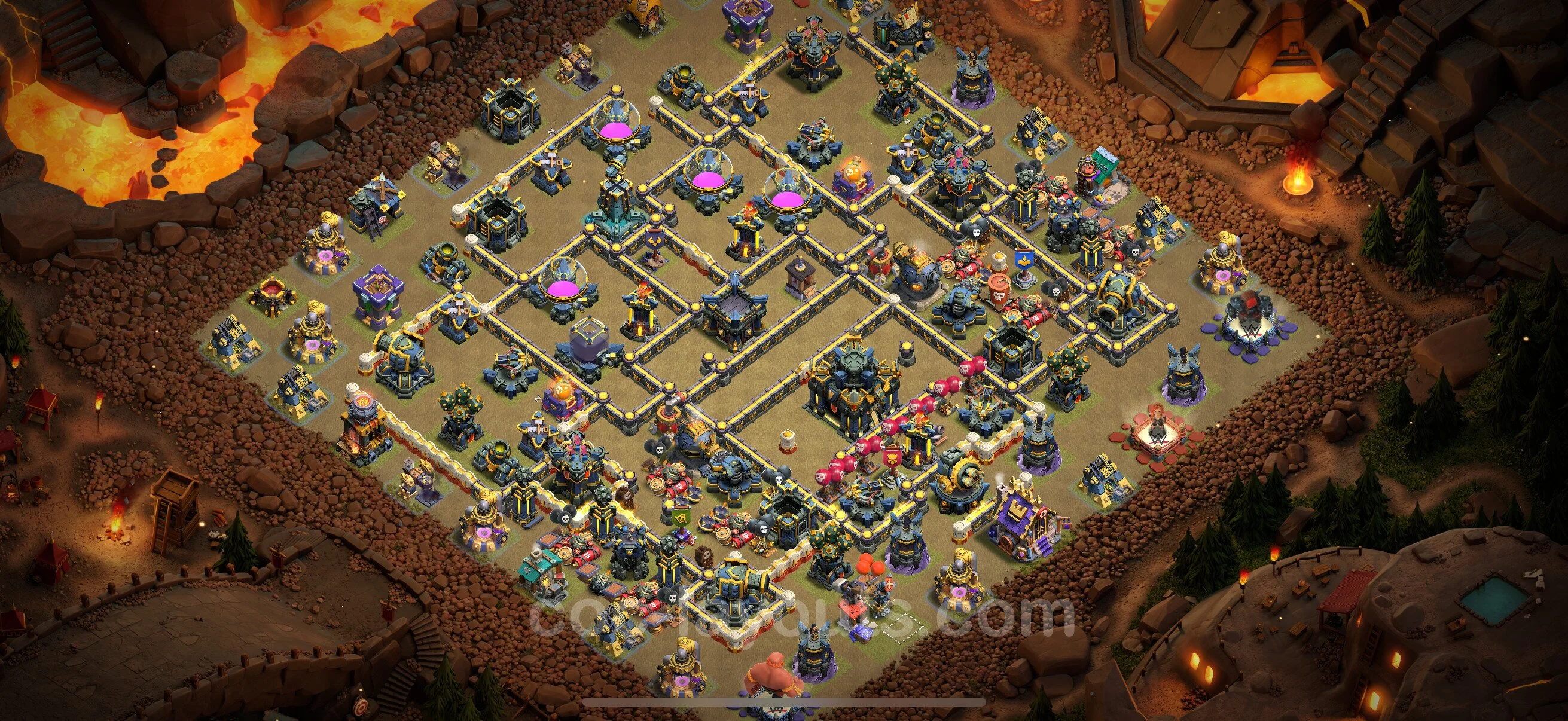 Top War Base TH17 with Link - Anti 3 Stars CWL Plan - Clash of Clans - (#104) — Krieg BH17