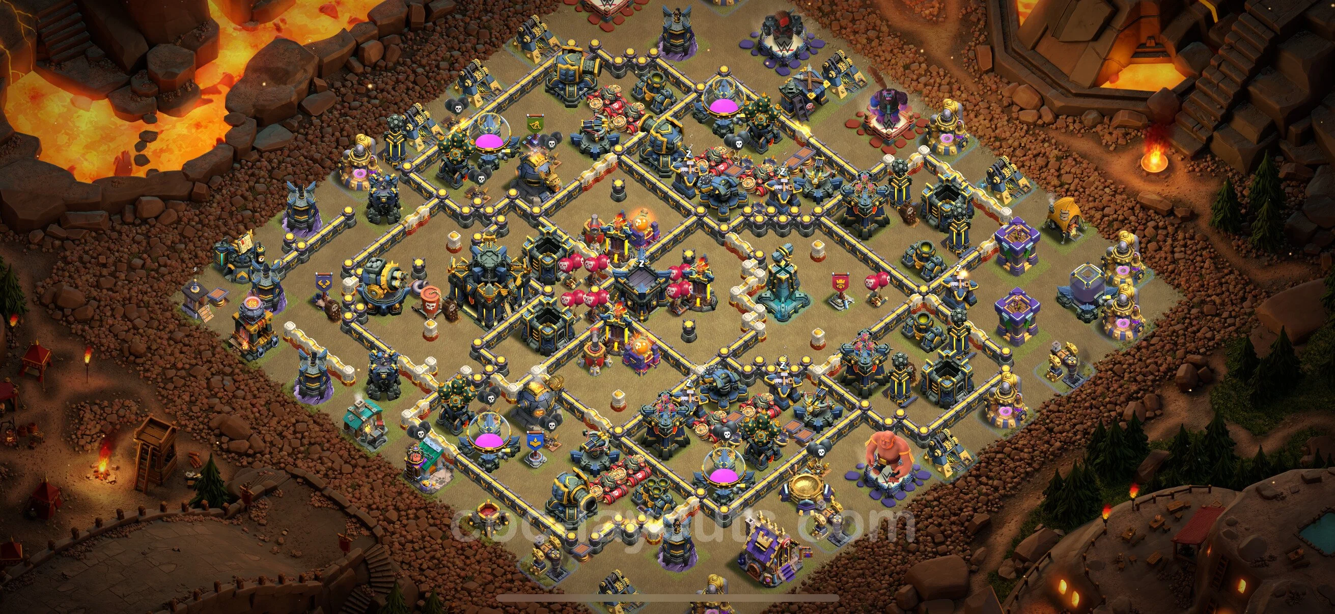 Top War Base TH17 with Link - Anti 3 Stars CWL Plan - Clash of Clans - (#106) — War BH17