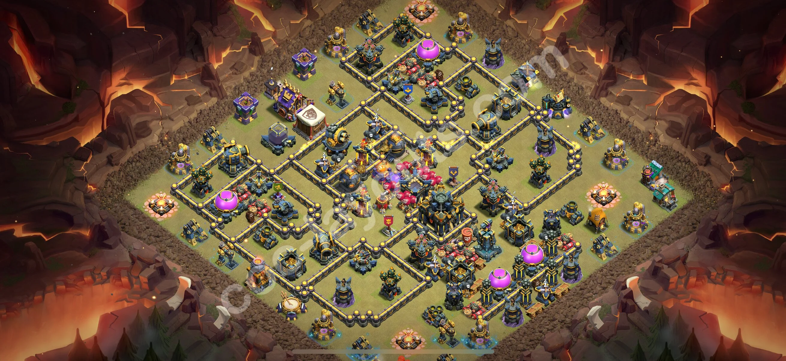 Top War Base TH17 with Link, Hybrid - CWL Defence Plan 2026 - Clash of Clans - (#109) — Война BH17