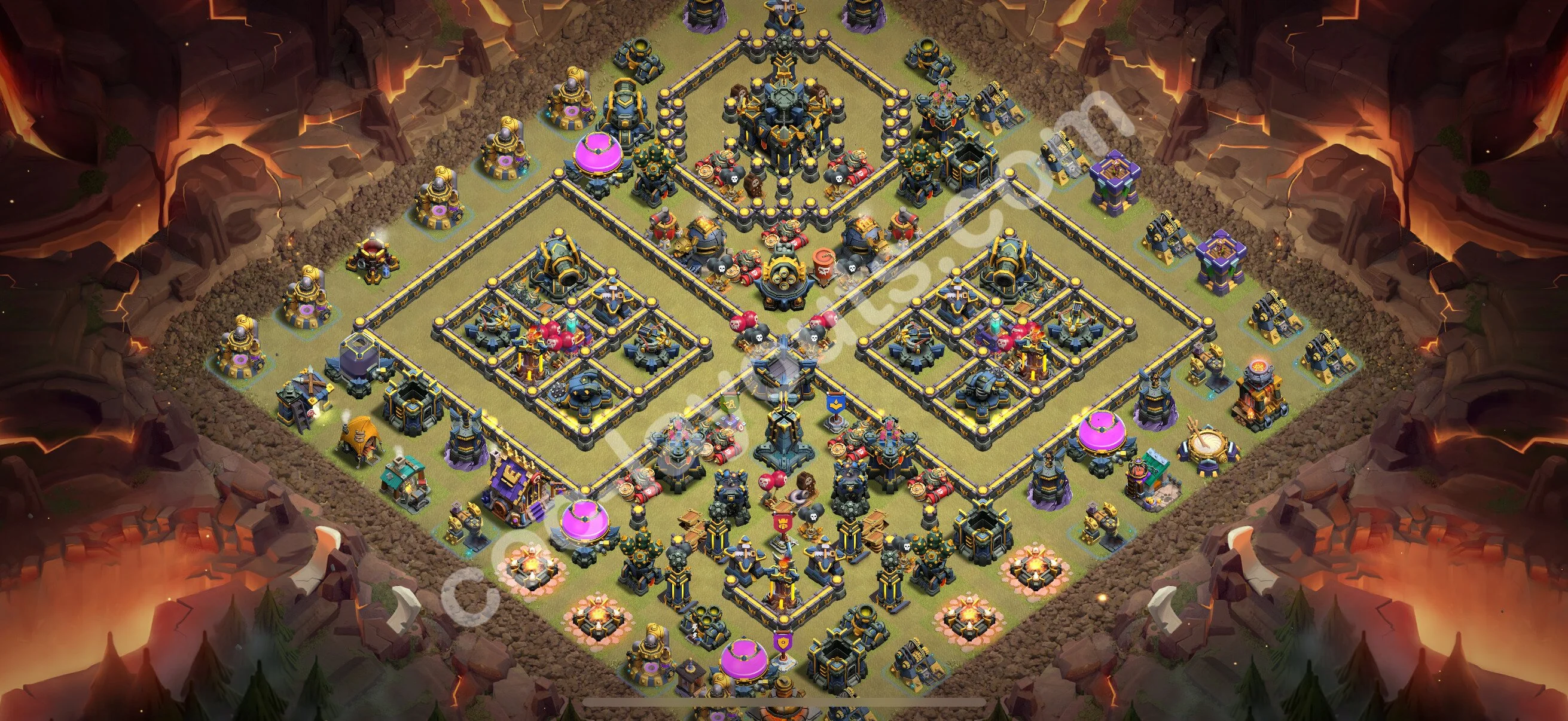 Top War Base TH17 with Link - Anti 3 Stars CWL Plan 2026 - Clash of Clans - (#122) — War BH17
