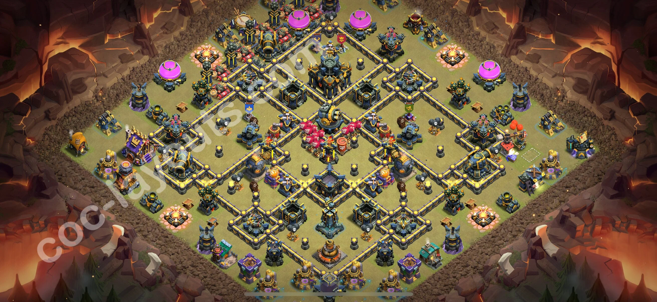 Top War Base TH17 with Link, Anti Everything - CWL Defence Plan 2026 - Clash of Clans - (#129) — War BH17