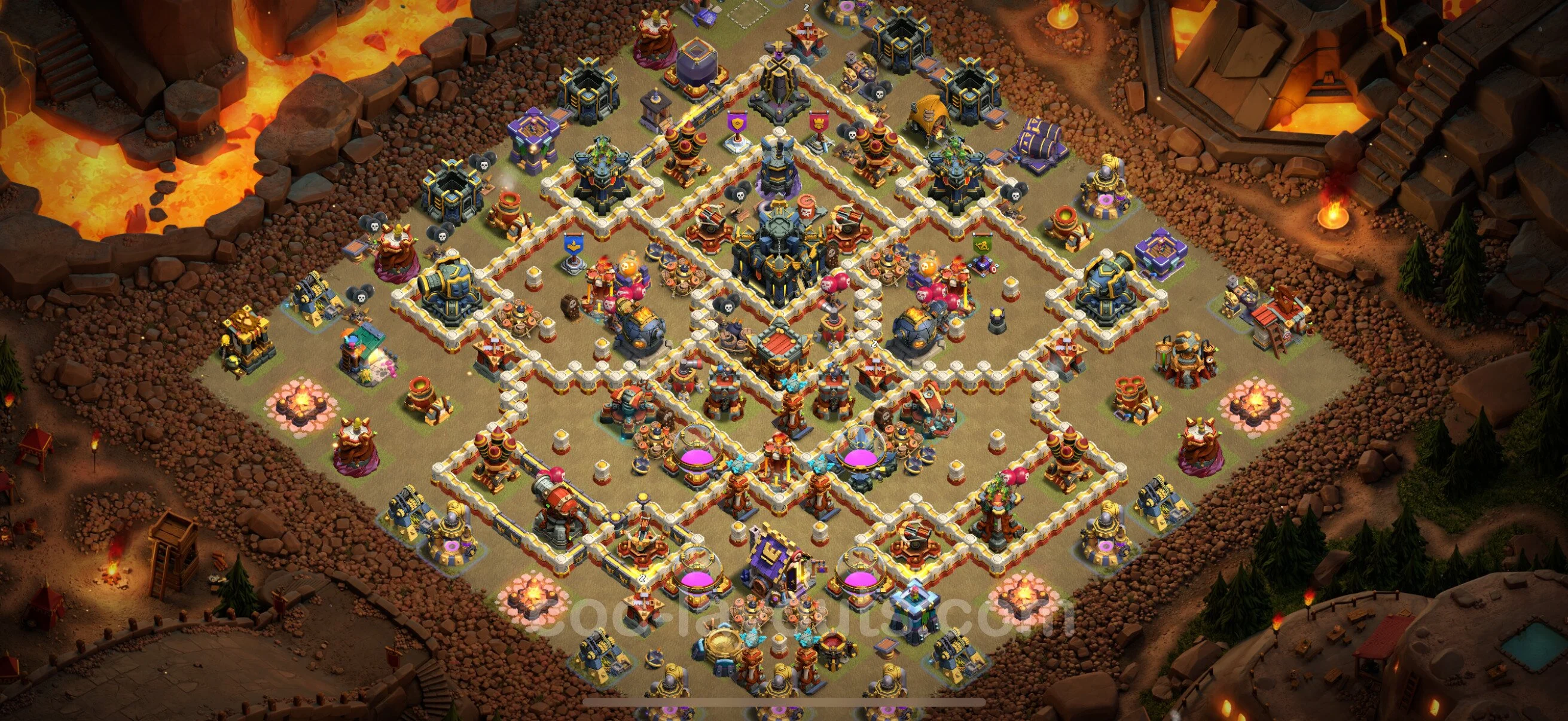 Top War Base TH17 with Link, Anti Everything - Anti 3 Stars CWL Plan - Clash of Clans - (#13) — Війна BH17