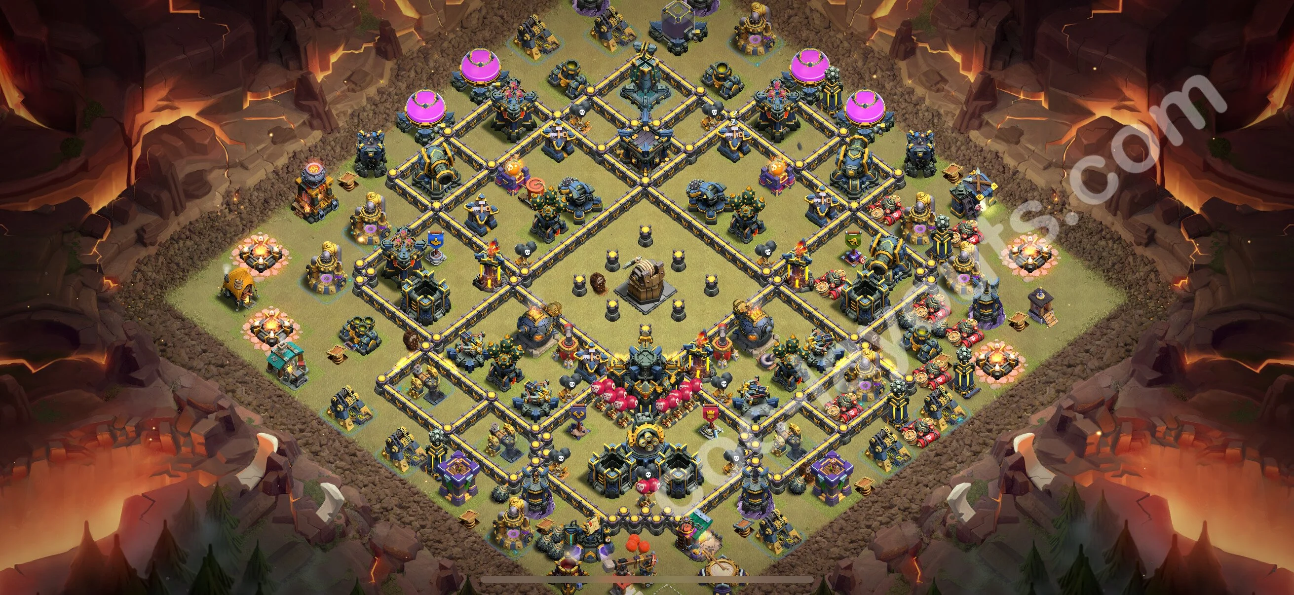 Top War Base TH17 with Link, Anti Air / Electro Dragon - CWL Defence Plan 2026 - Clash of Clans - (#146) — Guerre BH17
