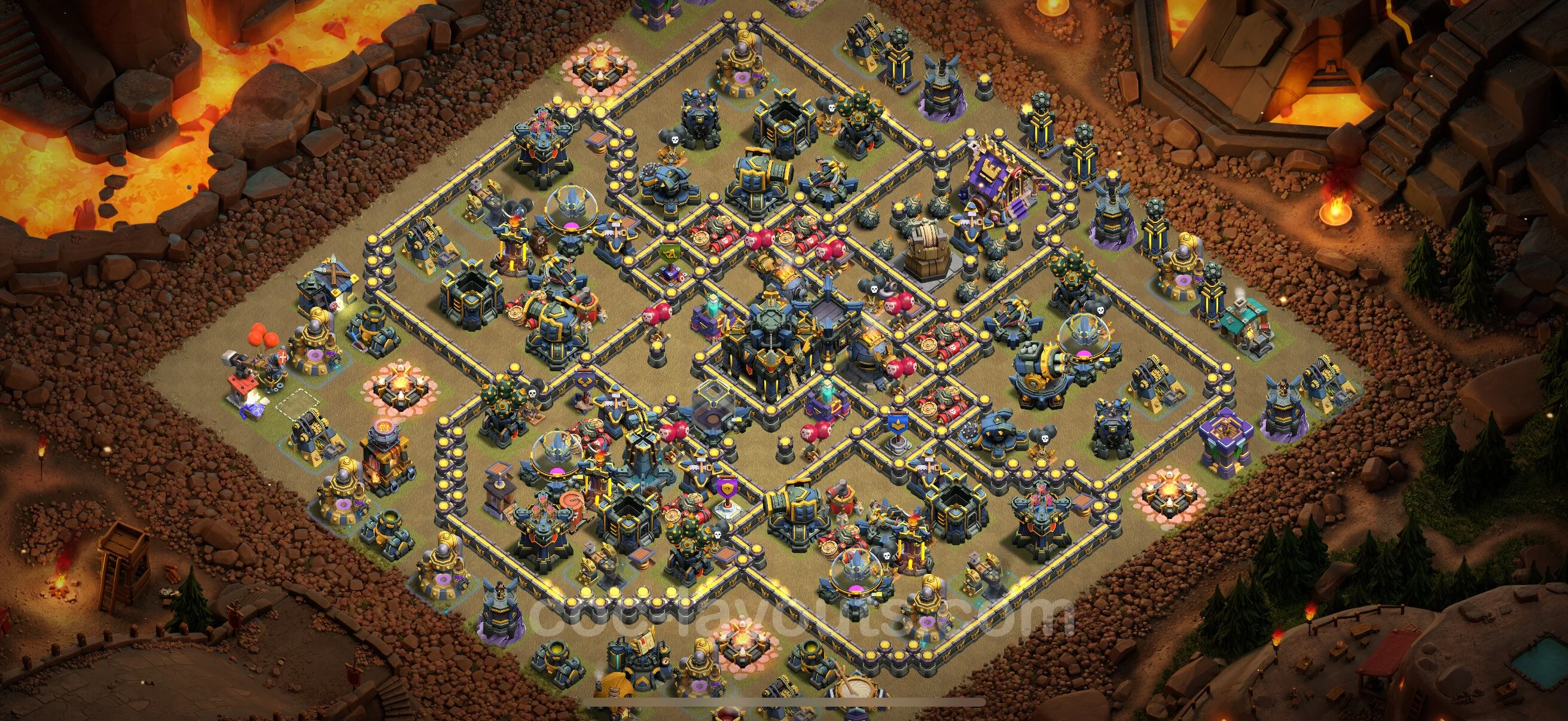 Top War Base TH17 with Link, Hybrid - Anti 2 Stars CWL Plan 2026 - Clash of Clans - (#155) — Krieg BH17