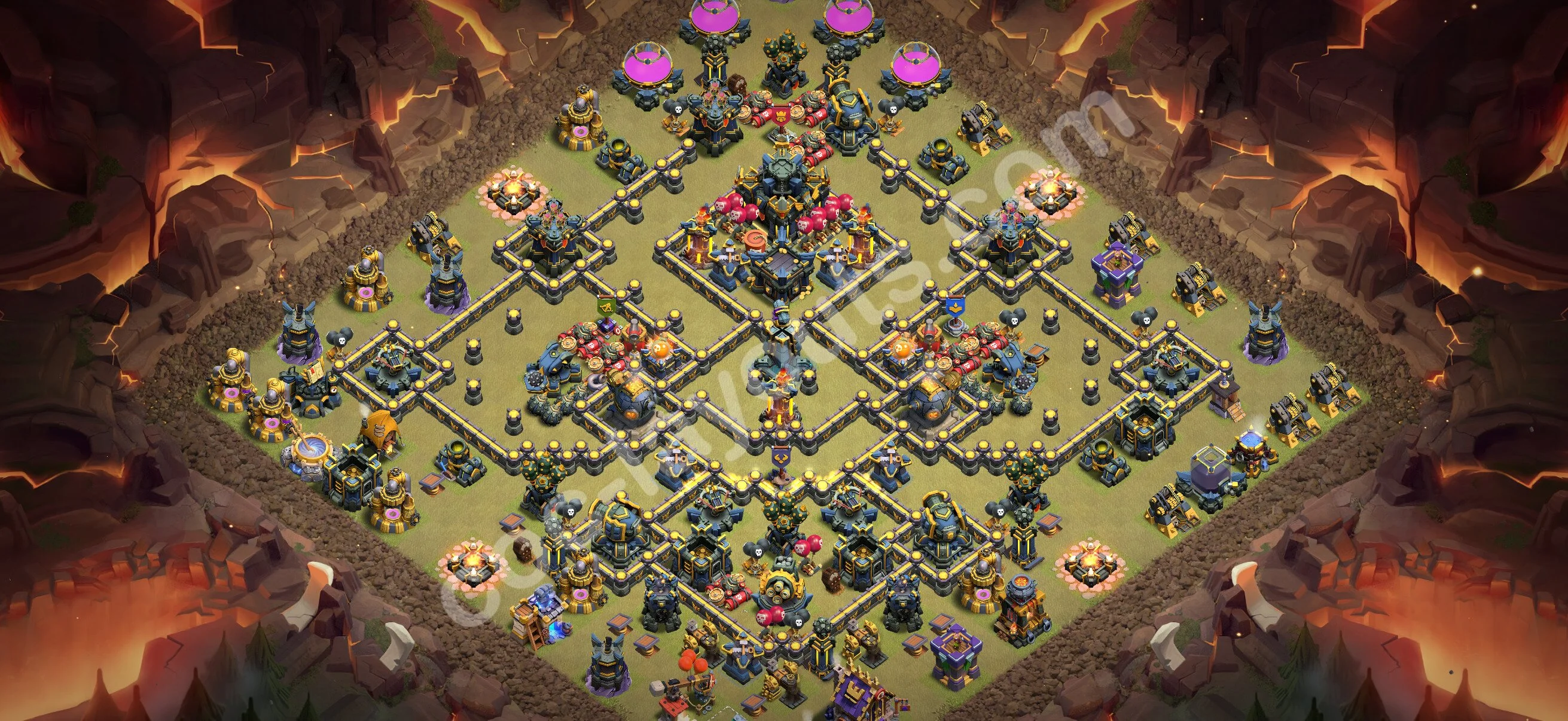 Top War Base TH17 with Link, Anti Everything - CWL Defence Plan 2026 - Clash of Clans - (#164) — War BH17