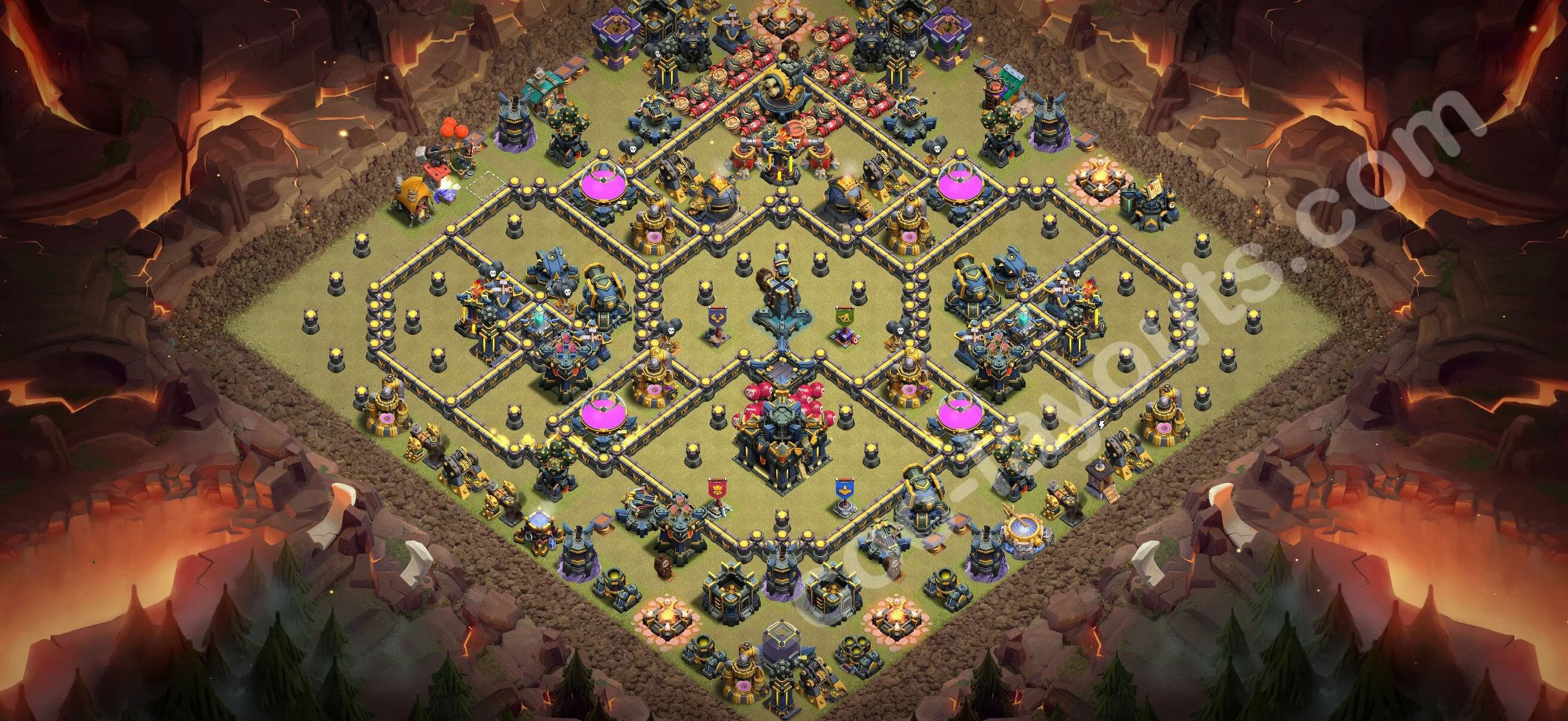 Top War Base TH17 with Link, Anti Everything - CWL Defence Plan 2026 - Clash of Clans - (#165) — Wojna BH17