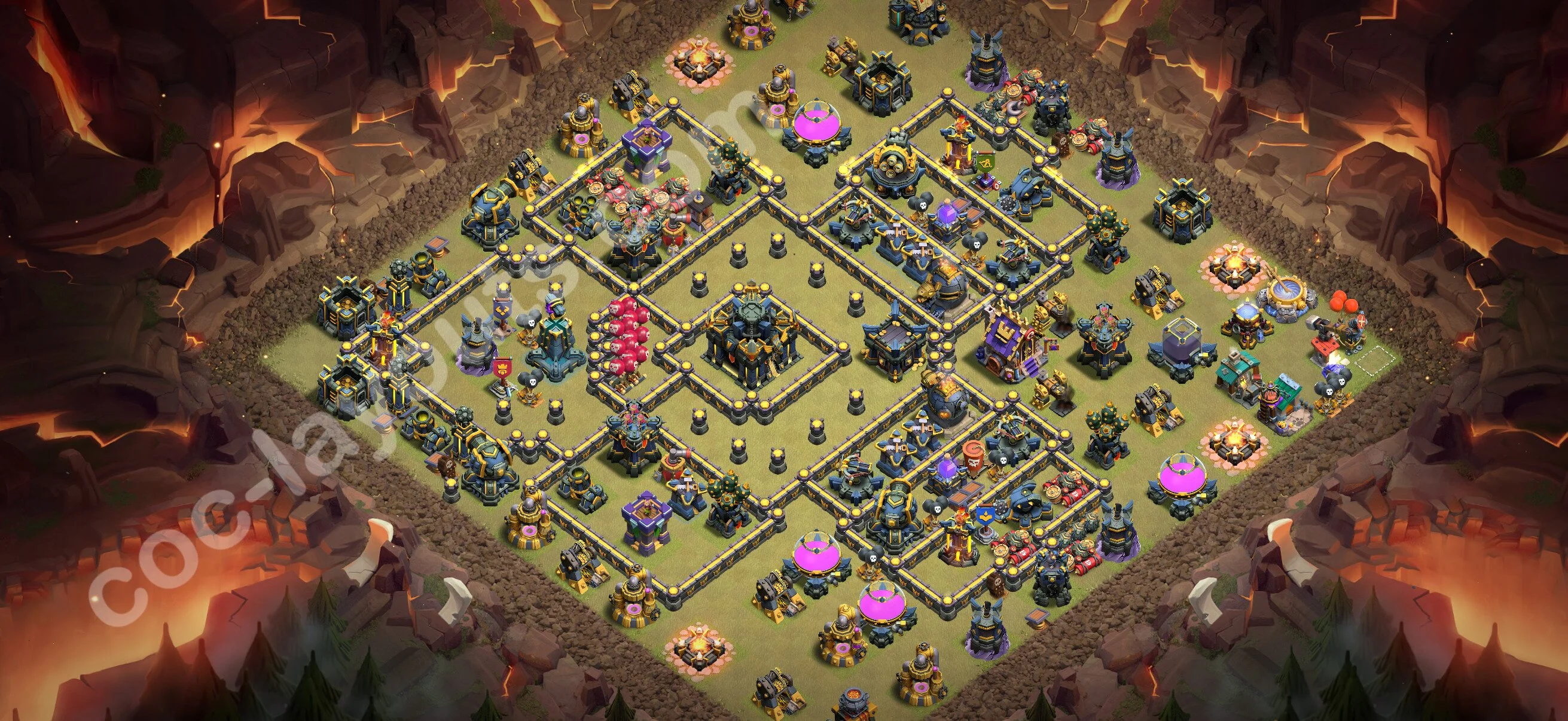 Top War Base TH17 with Link - Anti 3 Stars CWL Plan 2026 - Clash of Clans - (#167) — Krieg BH17