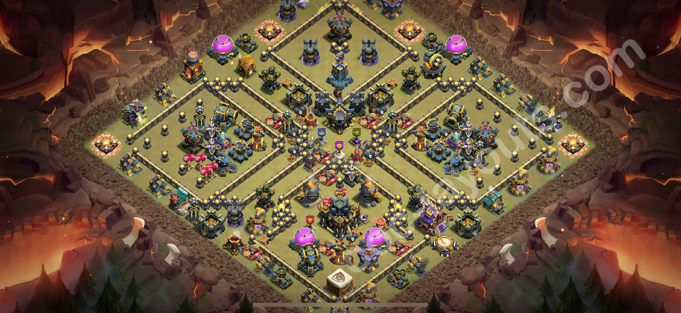Top War Base TH17 with Link - Anti 2 Stars CWL Plan 2026 - Clash of Clans - (#17) — Война BH17