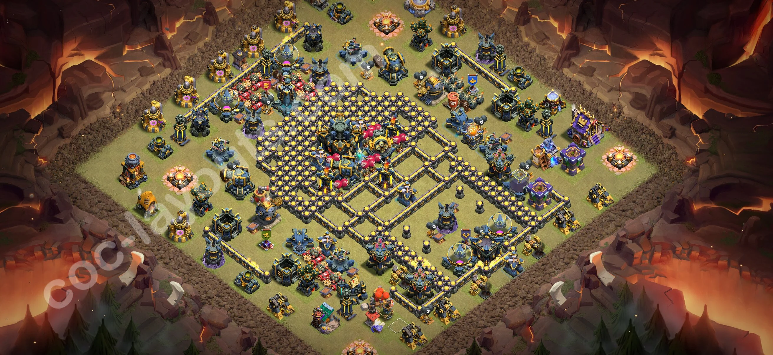 Top War Base TH17 with Link - Anti 3 Stars CWL Plan 2026 - Clash of Clans - (#183) — War BH17