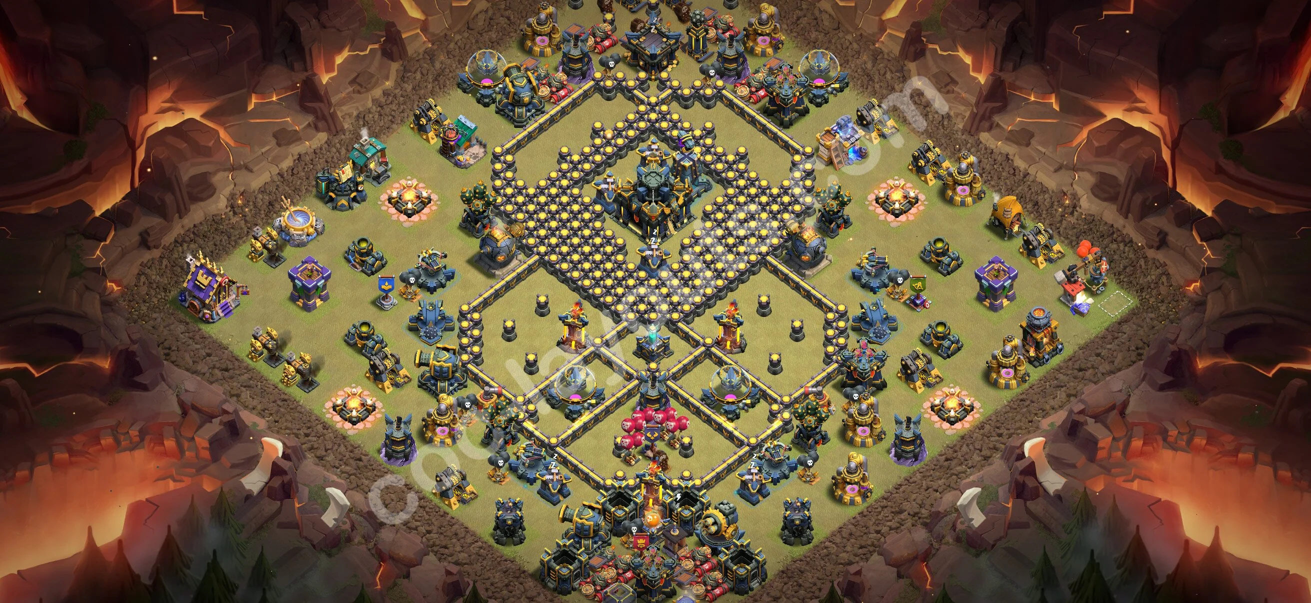 Top War Base TH17 with Link - Anti 3 Stars CWL Plan 2026 - Clash of Clans - (#184) — Krieg BH17