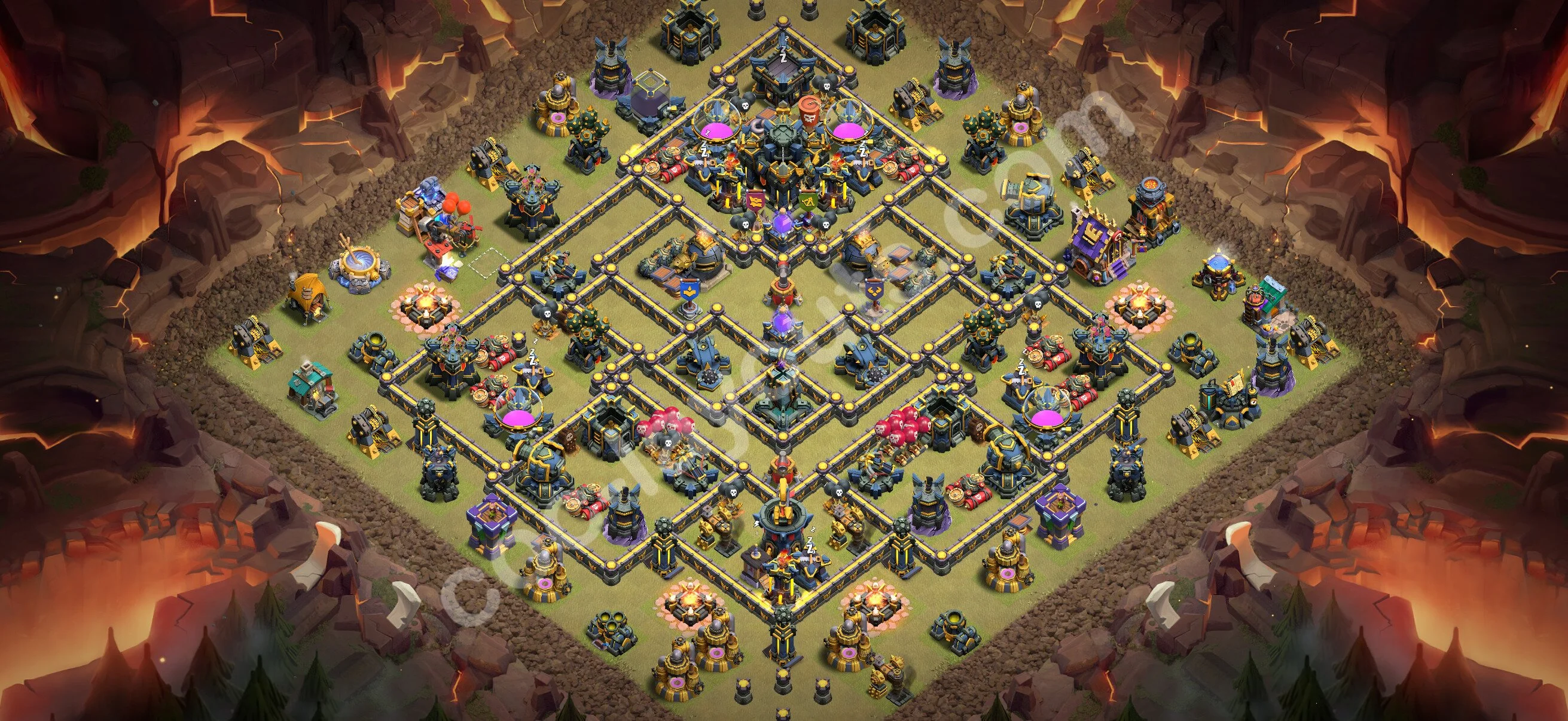 Top War Base TH17 with Link - Anti 3 Stars CWL Plan 2026 - Clash of Clans - (#186) — Krieg BH17