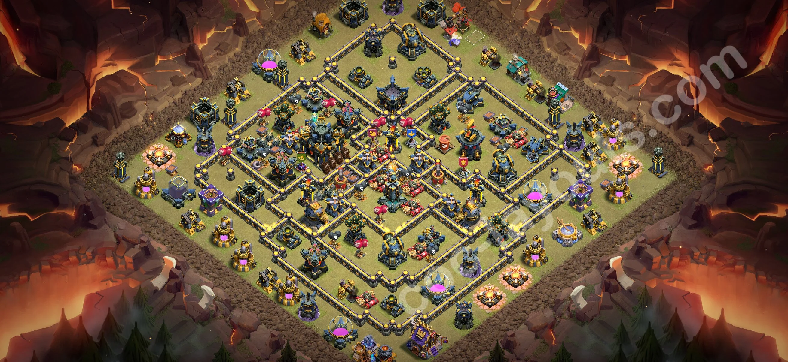 Top War Base TH17 with Link, Anti Air / Electro Dragon - Anti 3 Stars CWL Plan 2026 - Clash of Clans - (#188) — Guerre BH17