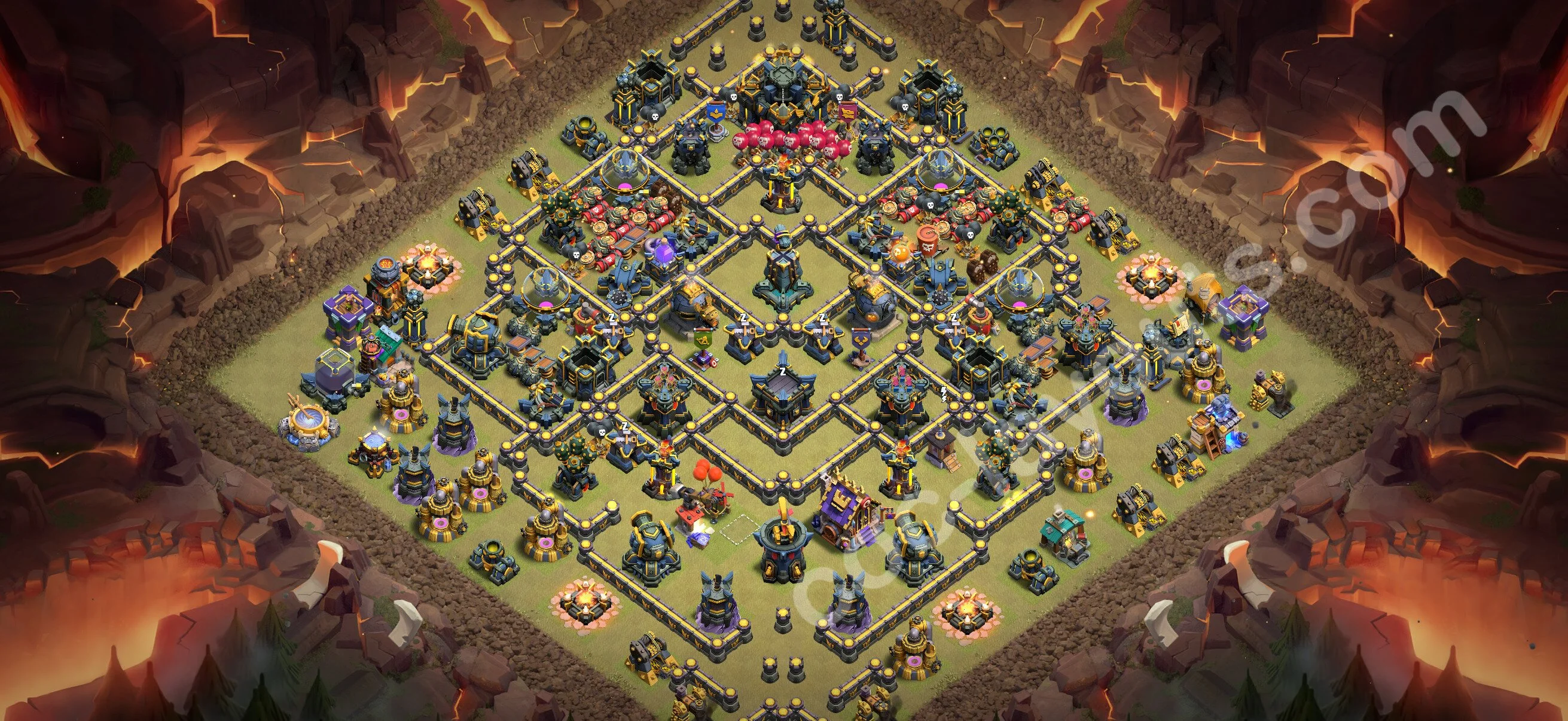 Top War Base TH17 with Link, Anti Air / Electro Dragon - CWL Defence Plan 2026 - Clash of Clans - (#190) — Wojna BH17