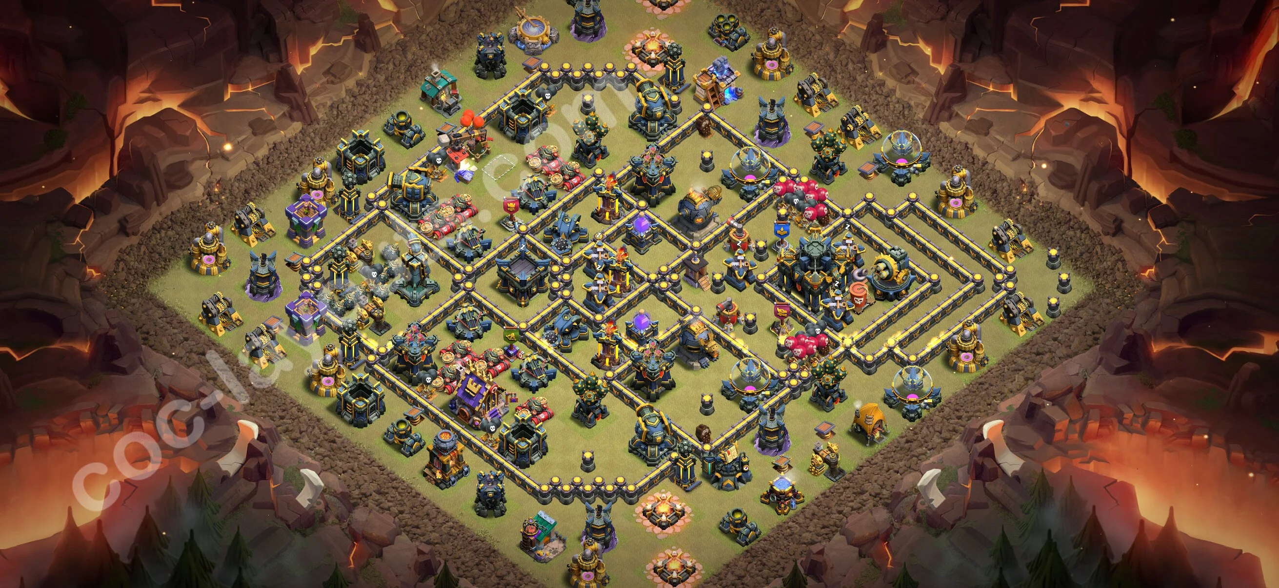 Top War Base TH17 with Link, Anti Air / Electro Dragon - CWL Defence Plan 2026 - Clash of Clans - (#194) — War BH17