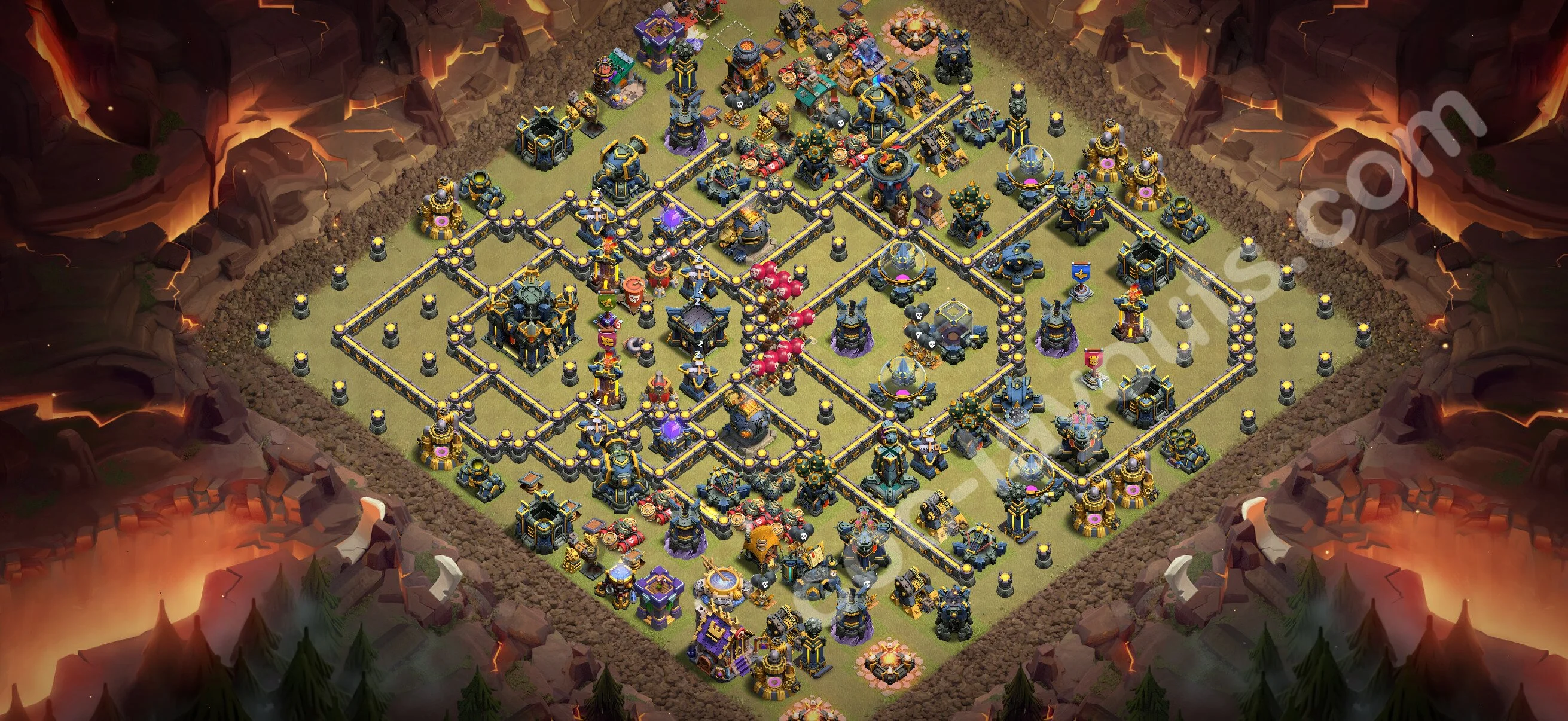 Top War Base TH17 with Link - Anti 3 Stars CWL Plan 2026 - Clash of Clans - (#195) — Krieg BH17