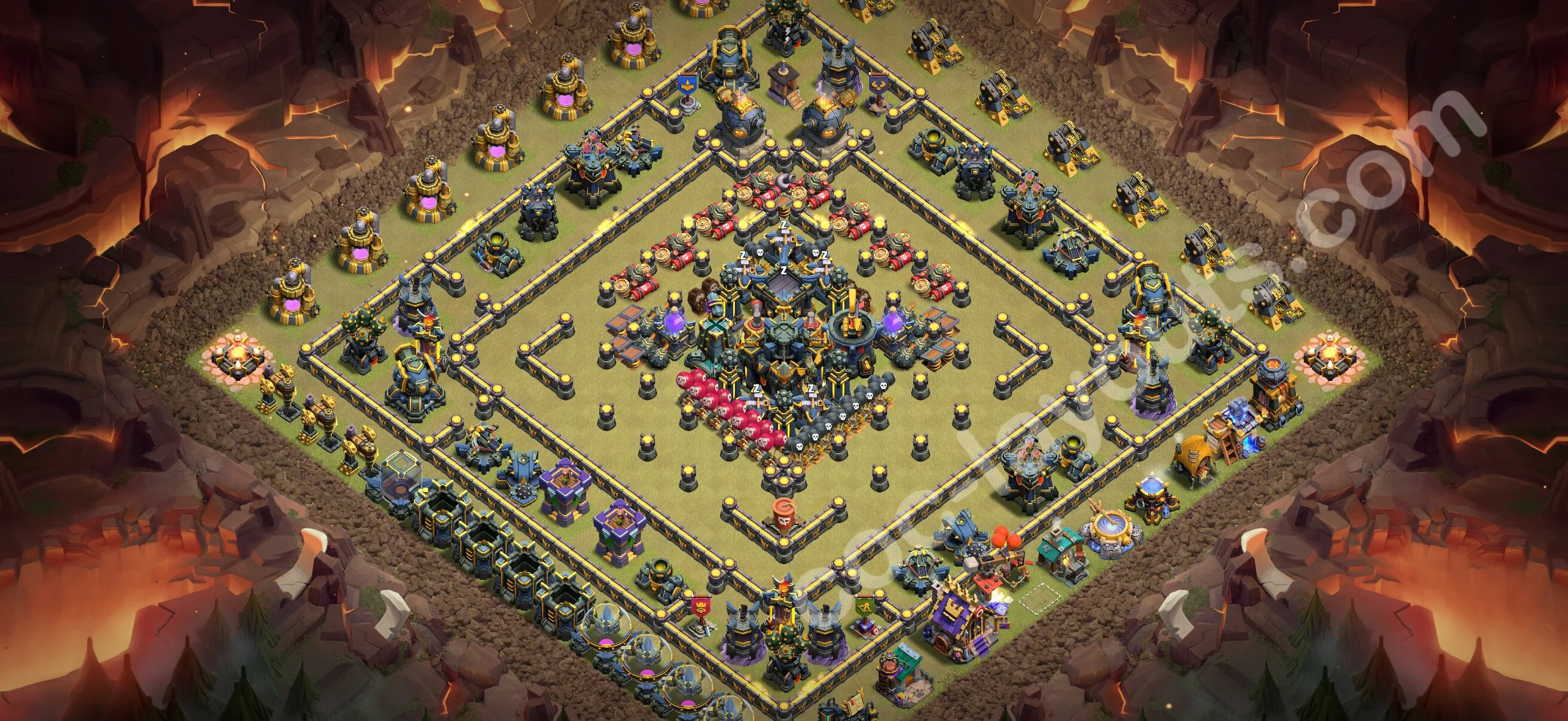 Top War Base TH17 with Link - Anti 3 Stars CWL Plan 2026 - Clash of Clans - (#196) — Oorlog BH17