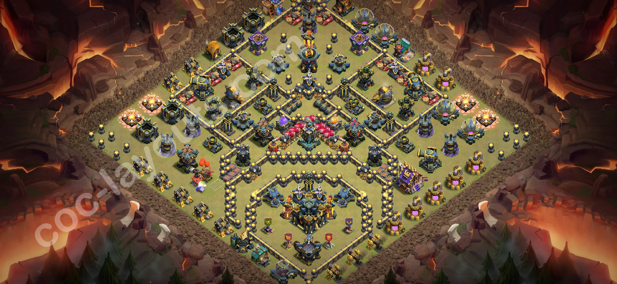 Top War Base TH17 with Link - Anti 3 Stars CWL Plan 2026 - Clash of Clans - (#197) — Krieg BH17