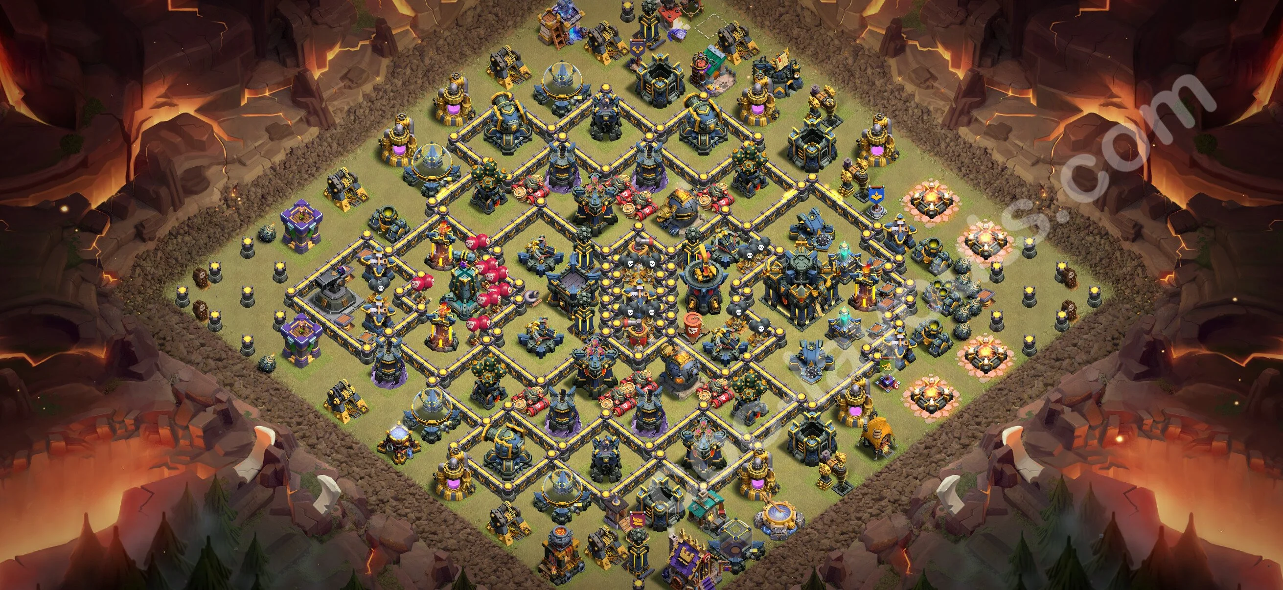 Top War Base TH17 with Link, Anti Air / Electro Dragon - Anti 3 Stars CWL Plan 2026 - Clash of Clans - (#198) — Krieg BH17