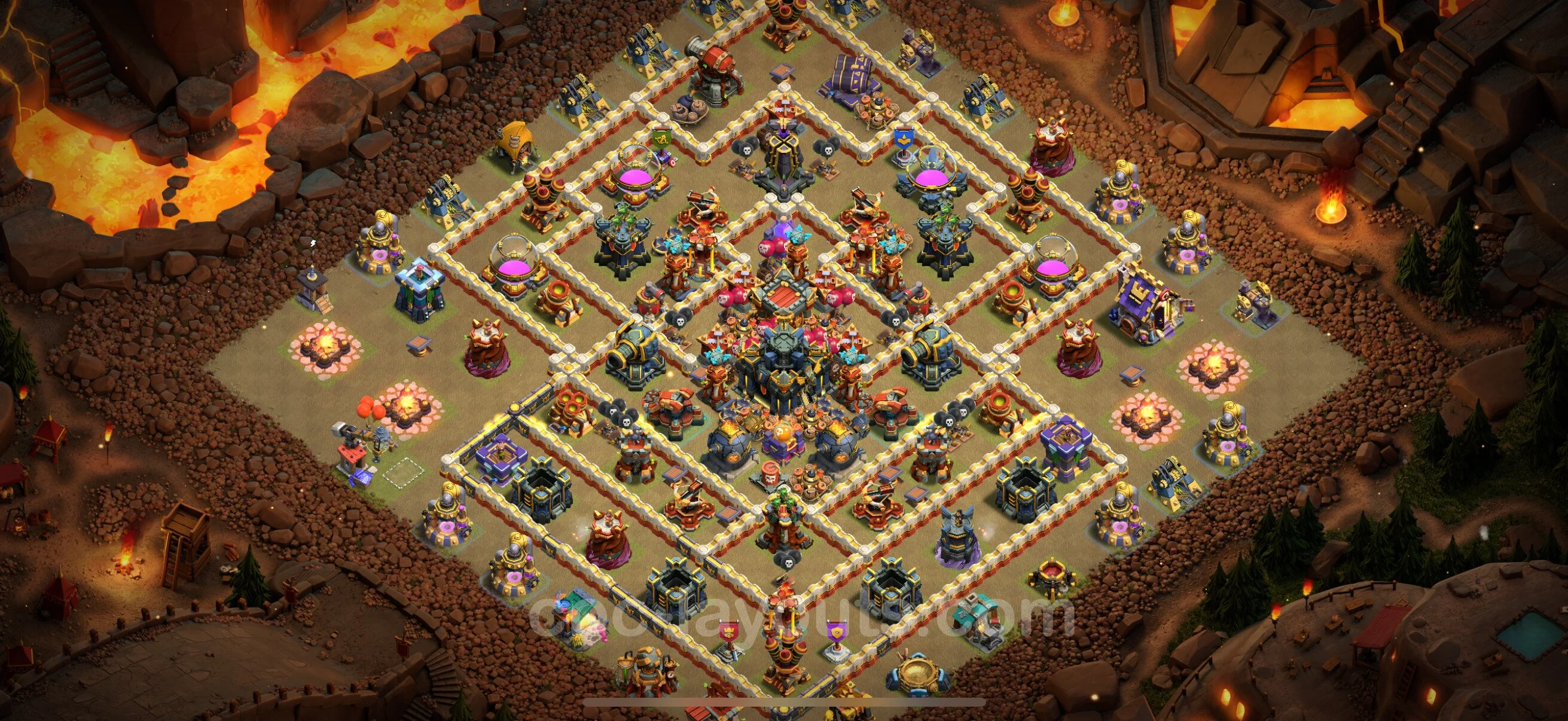 Top War Base TH17 with Link - Anti 3 Stars CWL Plan - Clash of Clans - (#27) — Krieg BH17