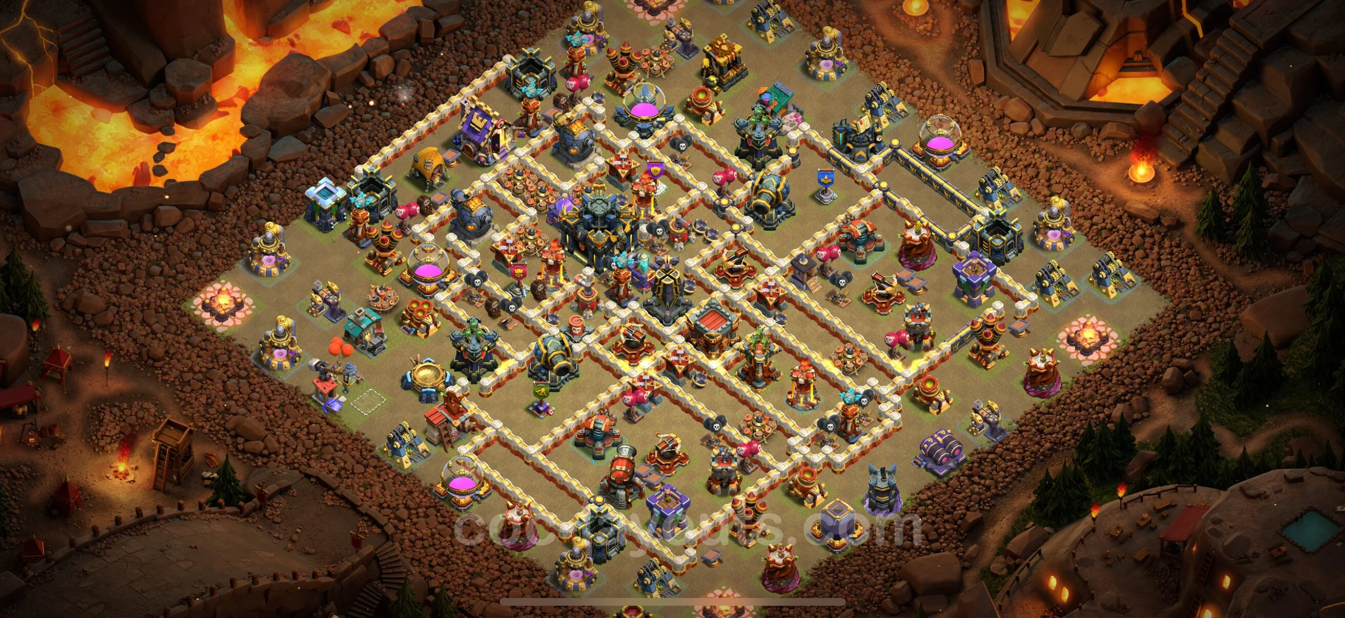 Top War Base TH17 with Link - Anti 3 Stars CWL Plan - Clash of Clans - (#36) — Krieg BH17