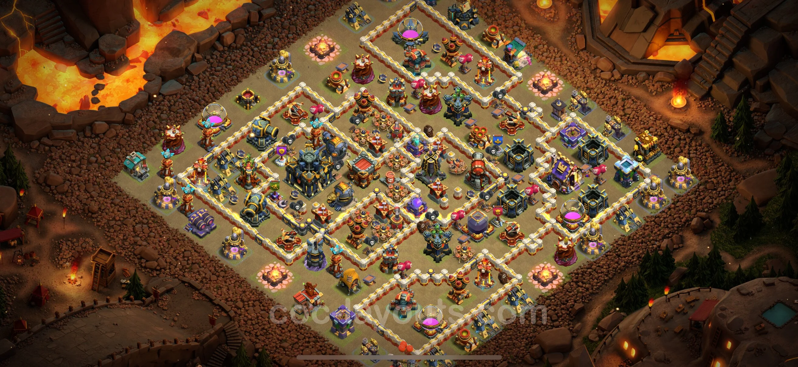 Top War Base TH17 with Link - Anti 2 Stars CWL Plan - Clash of Clans - (#37) — Krieg BH17