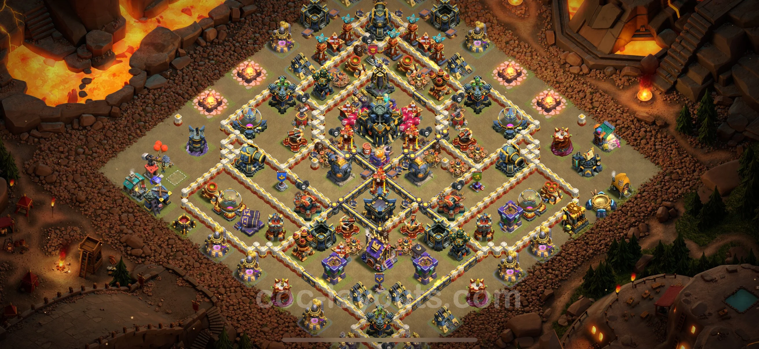 Top War Base TH17 with Link - Anti 3 Stars CWL Plan - Clash of Clans - (#40) — Wojna BH17