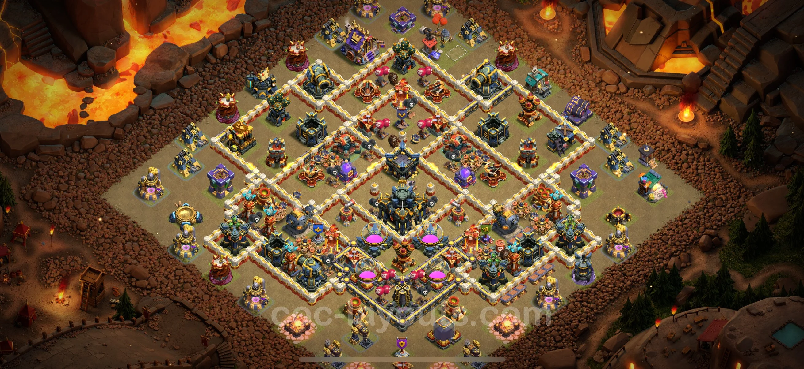Top War Base TH17 with Link - CWL Defence Plan - Clash of Clans - (#42) — Guerre BH17