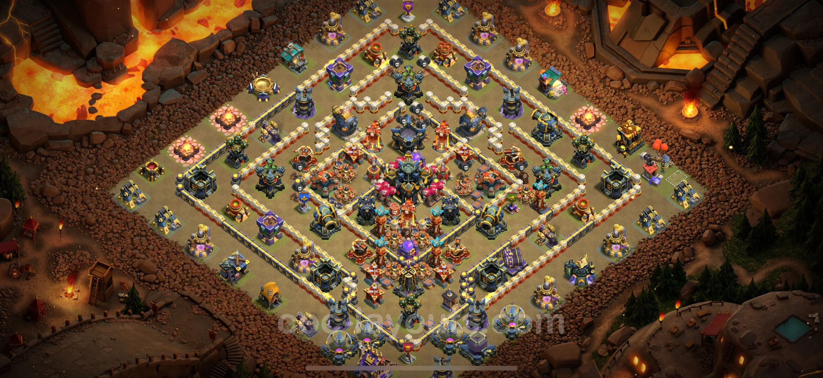 Top War Base TH17 with Link - Anti 2 Stars CWL Plan - Clash of Clans - (#46) — War BH17