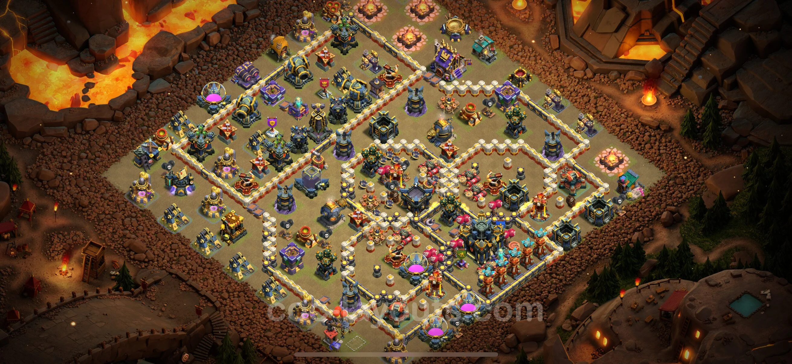 Top War Base TH17 with Link, Anti Everything - CWL Defence Plan - Clash of Clans - (#49) — War BH17