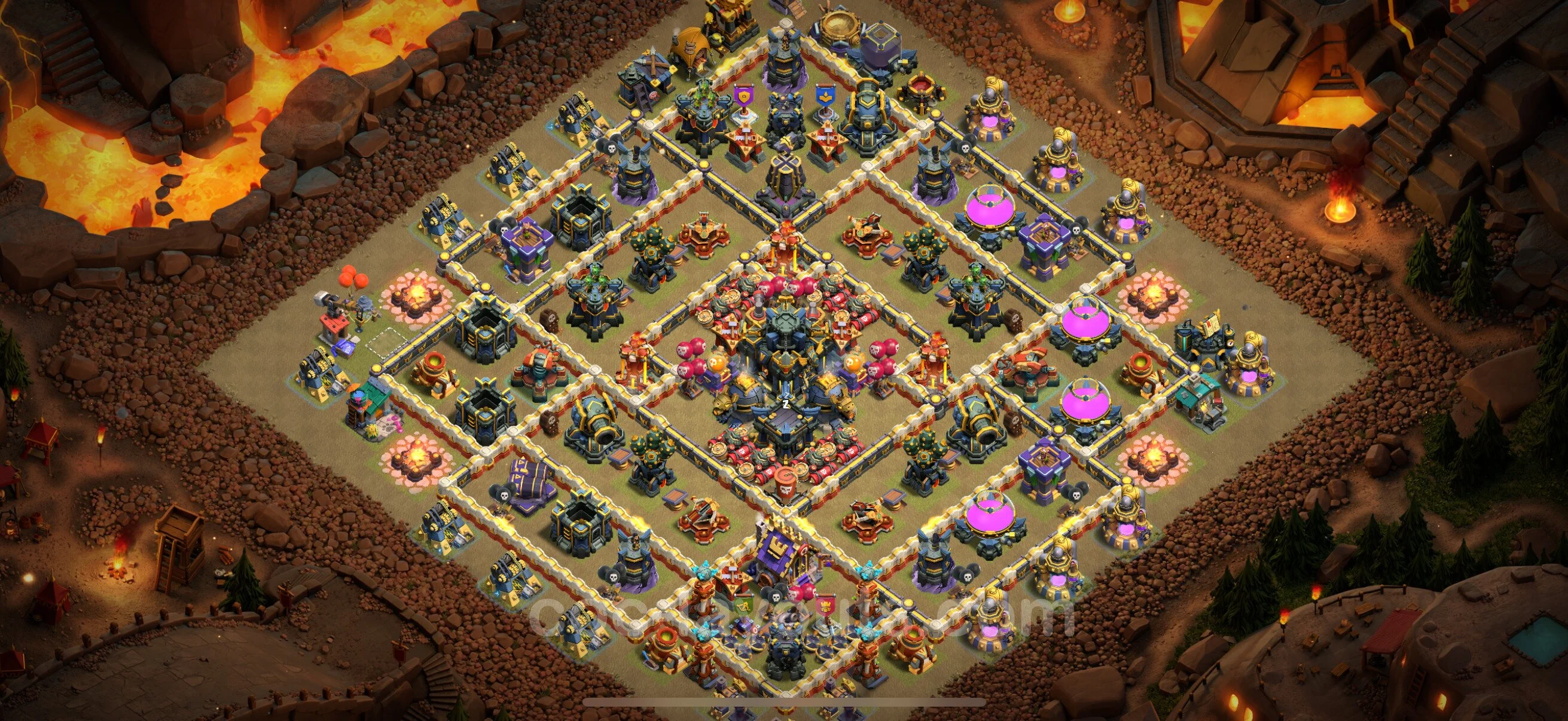 Top War Base TH17 with Link, Anti Everything - Anti 2 Stars CWL Plan - Clash of Clans - (#54) — Krieg BH17