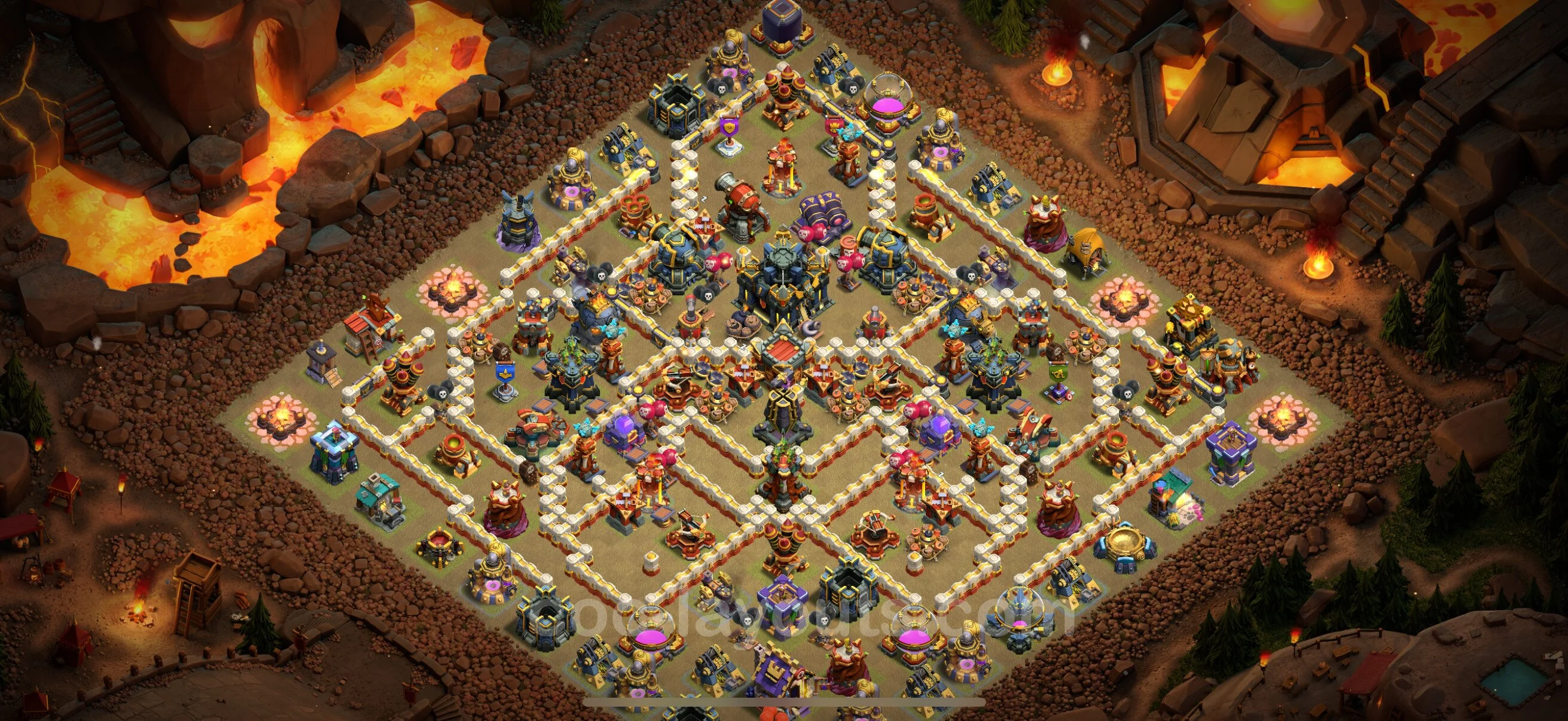 Top War Base TH17 with Link, Anti Everything - Anti 3 Stars CWL Plan - Clash of Clans - (#6)