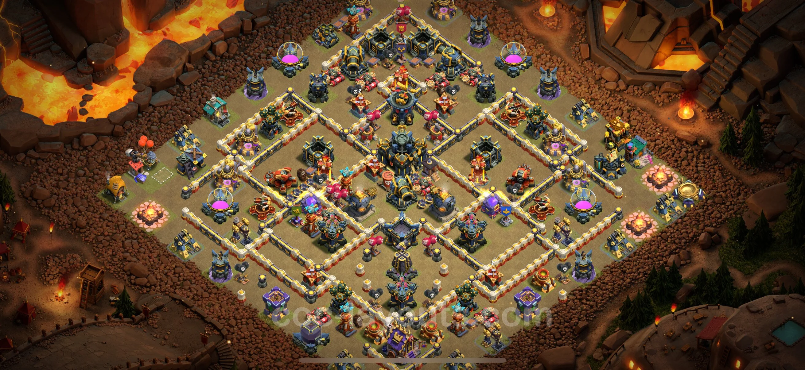 Top War Base TH17 with Link - CWL Defence Plan - Clash of Clans - (#60) — Guerre BH17